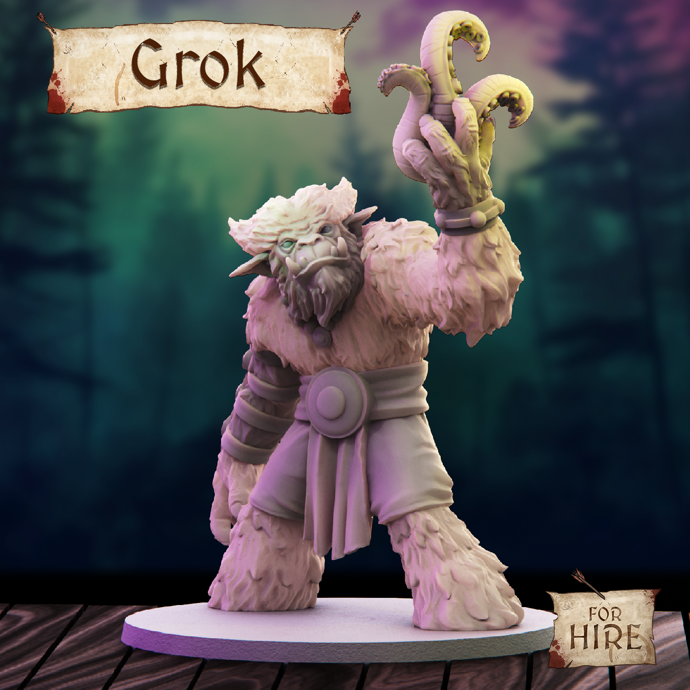 Grok Bugbear Warlock - For Hire