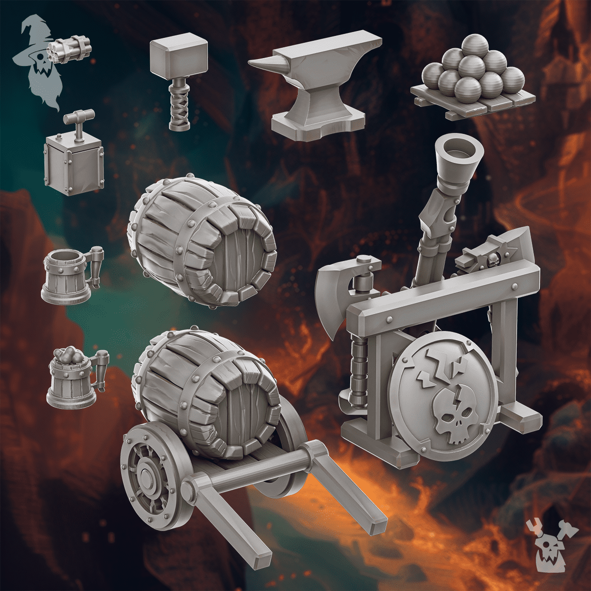 Grimworld Decor Set