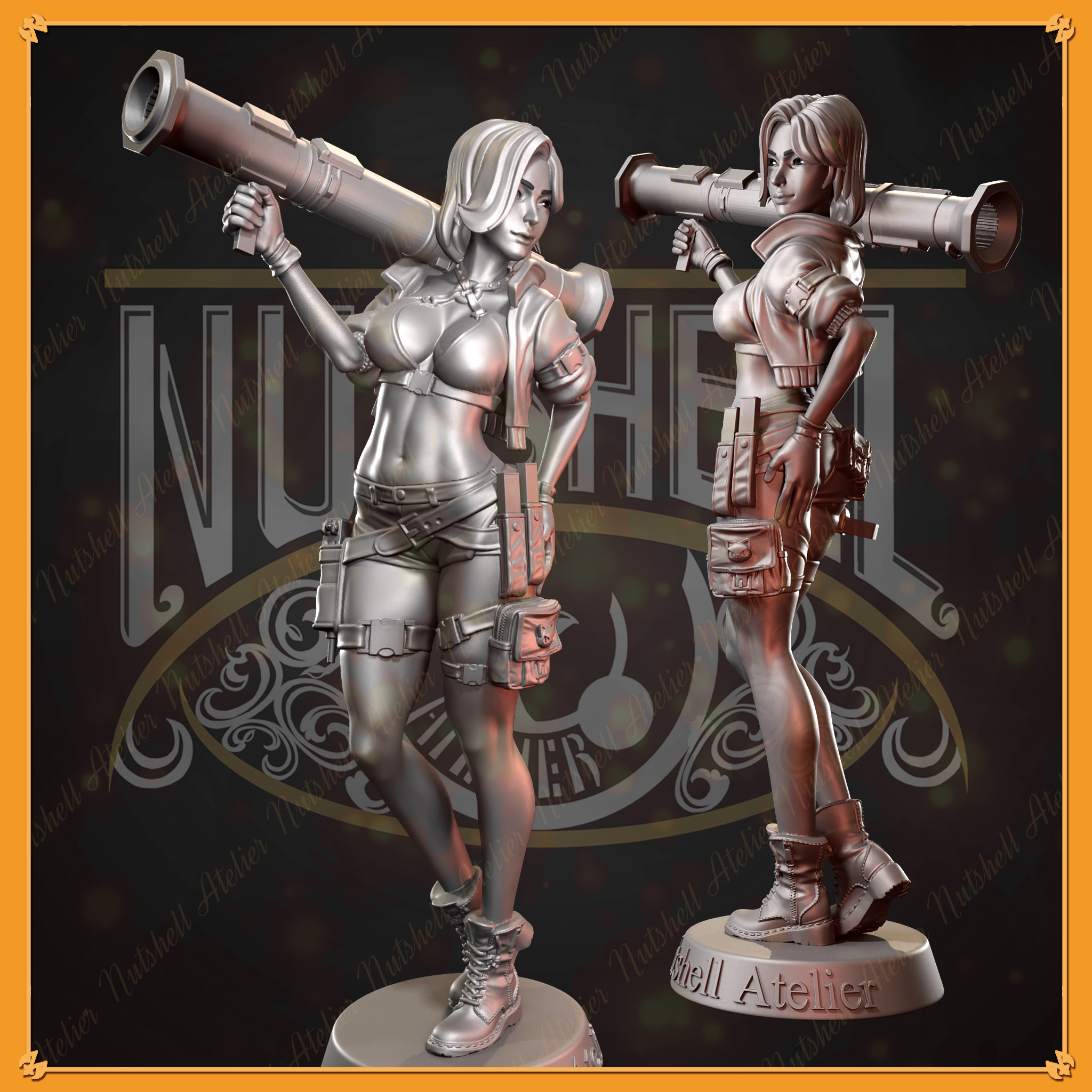 Nutshell Atelier - Anti-Tank girl Pose01 (NSFW)