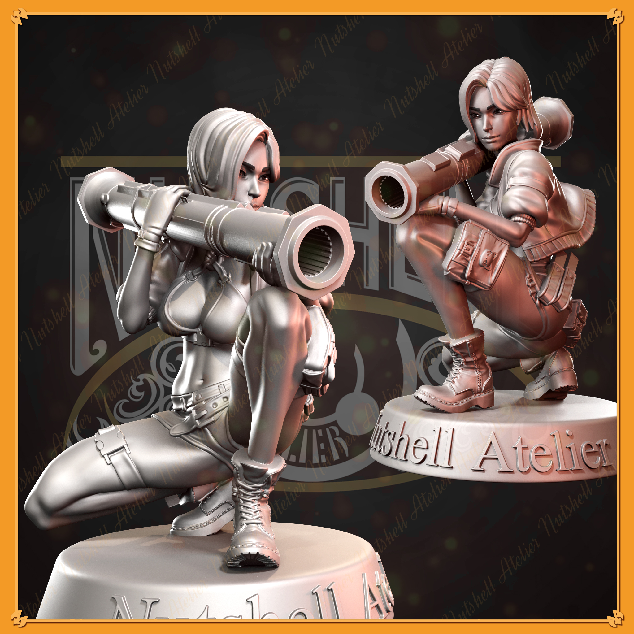 Nutshell Atelier - Anti-Tank girl Pose03 (NSFW)