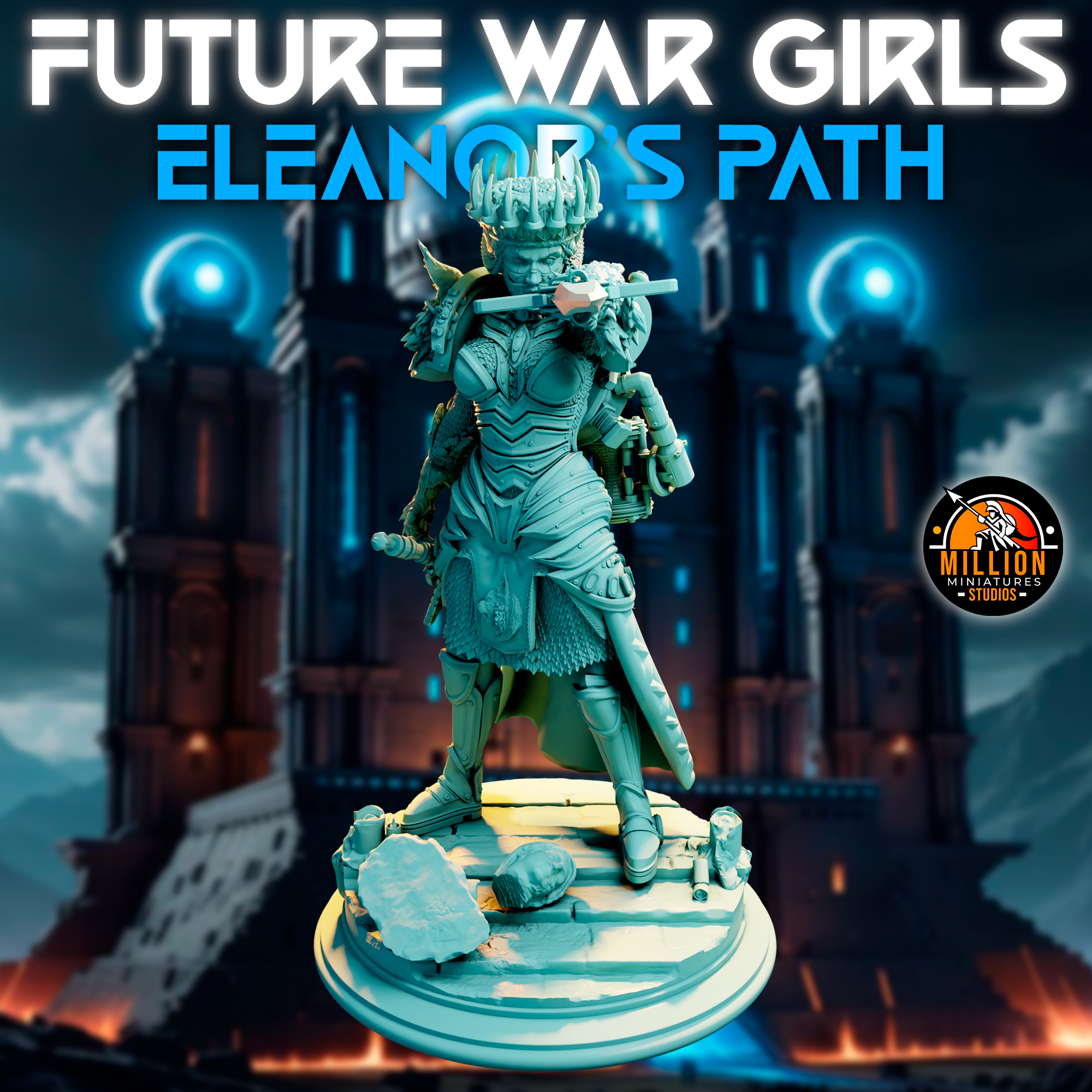 Eleanor Thunderlynx 32mm & 75mm - Core Model With Helmet(NSFW Versions & Diorama INCLUDED)