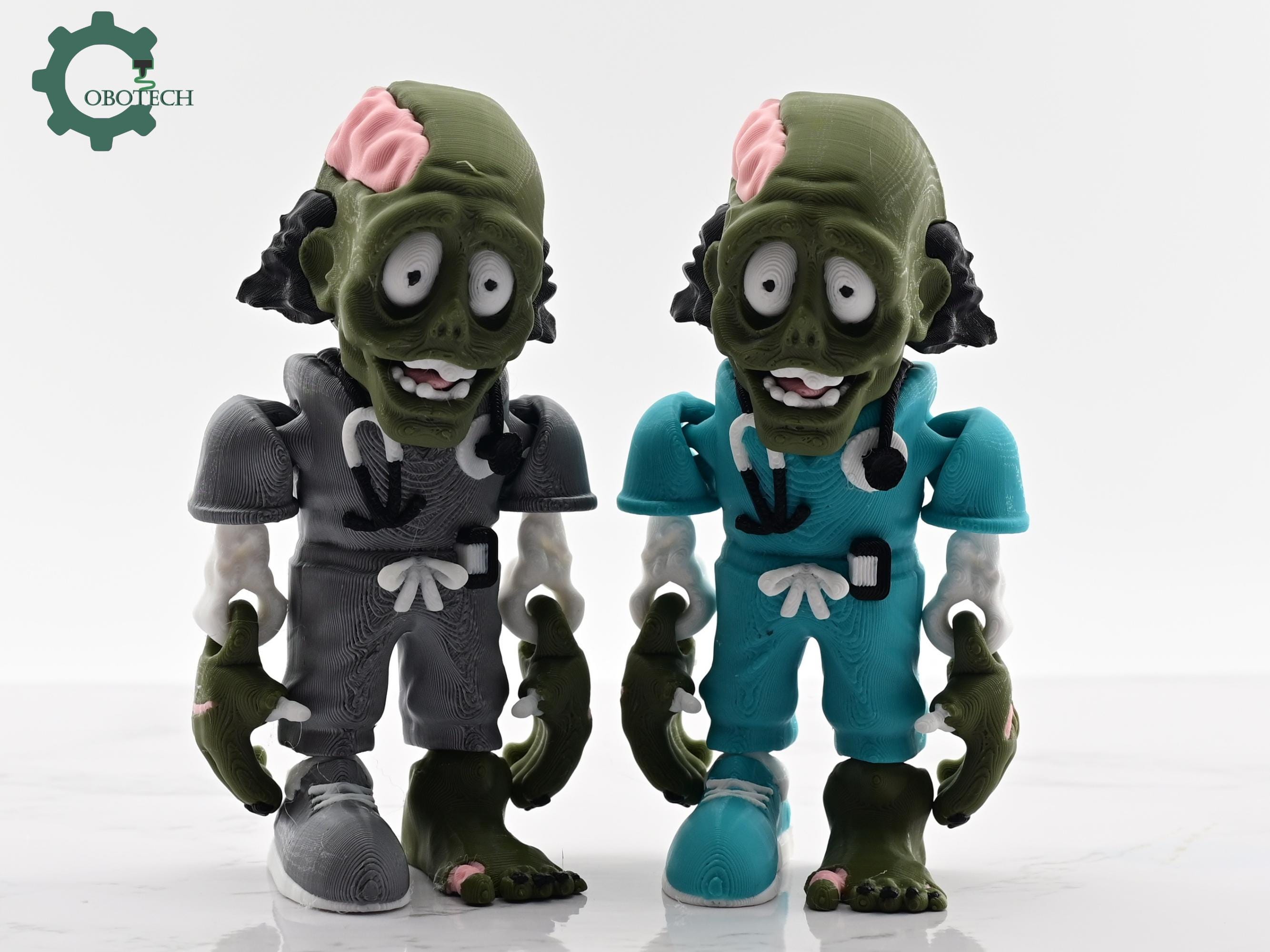 Cobotech Articulated Zombie Nurse - Nurse Graduation Gifts - Fun Cobotech Halloween Toys - Unique Halloween Gifts - Halloween Decor