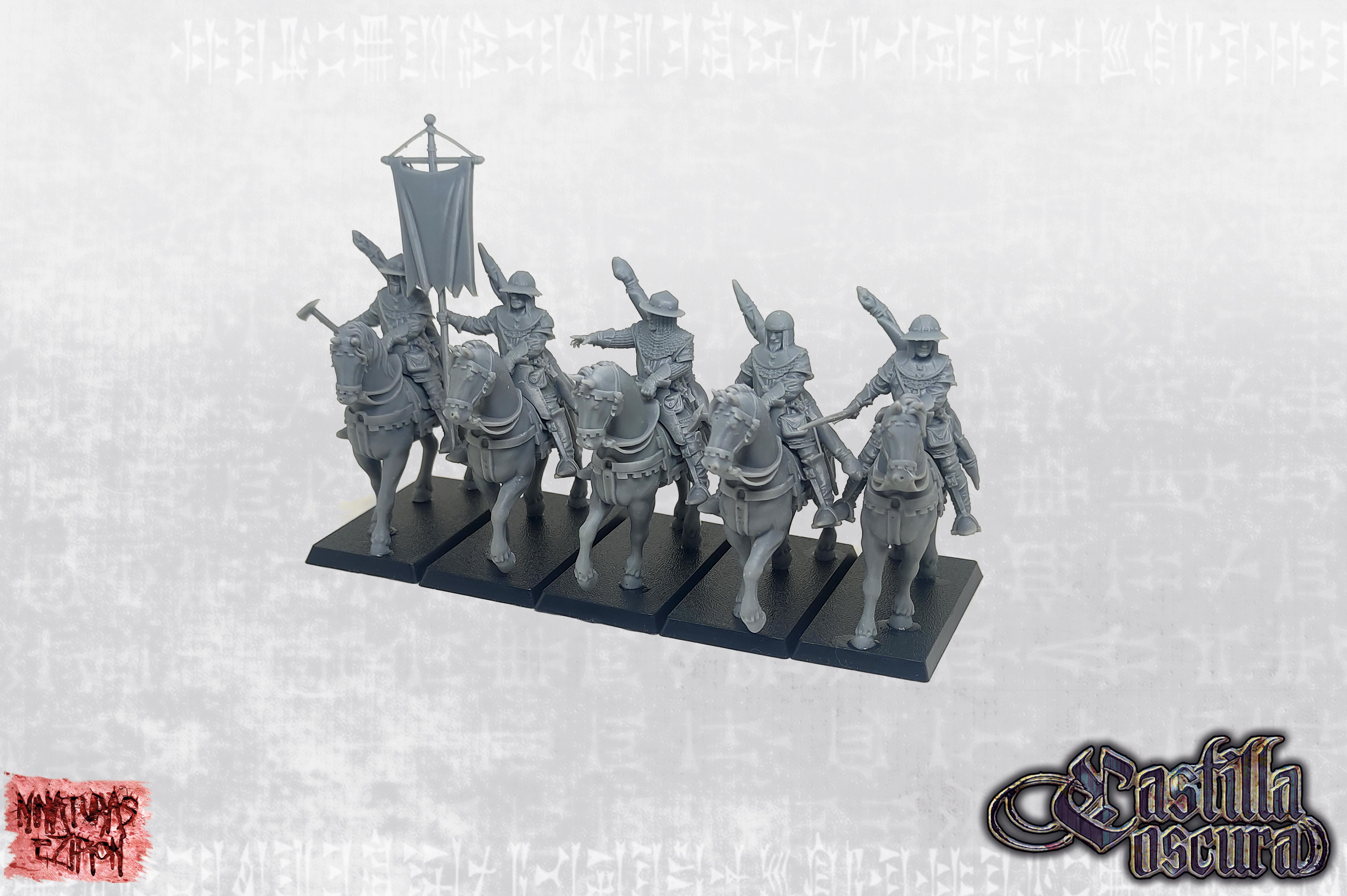 Yeomen on horse with bows - Complete Regiment
