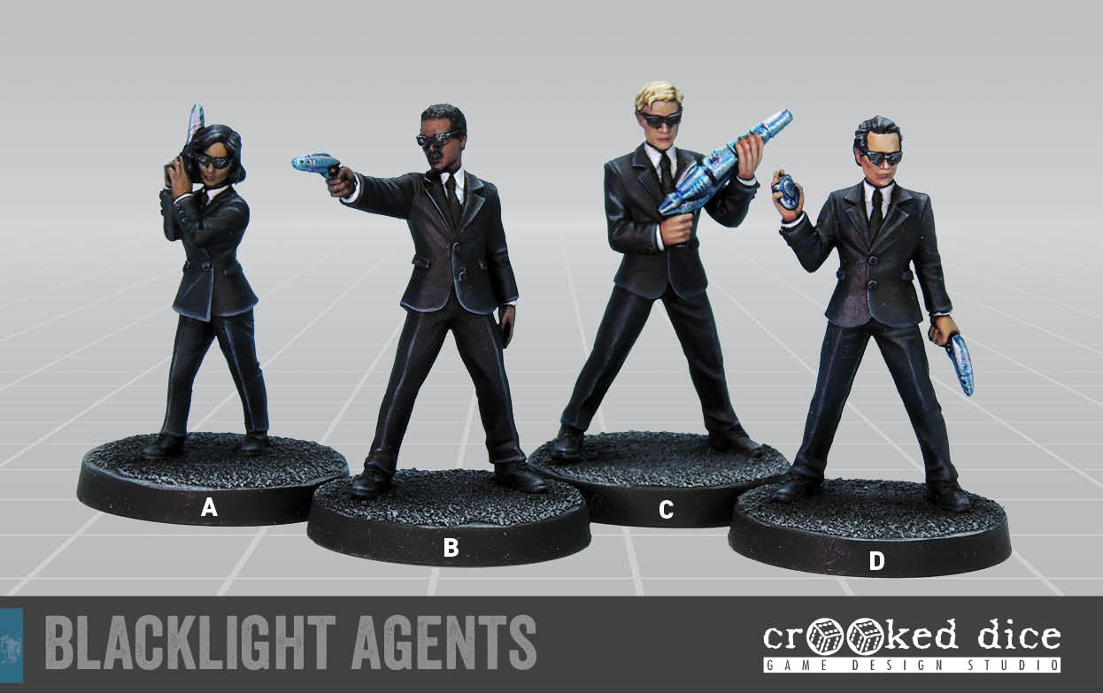 Blacklight Agent - 4 Minis