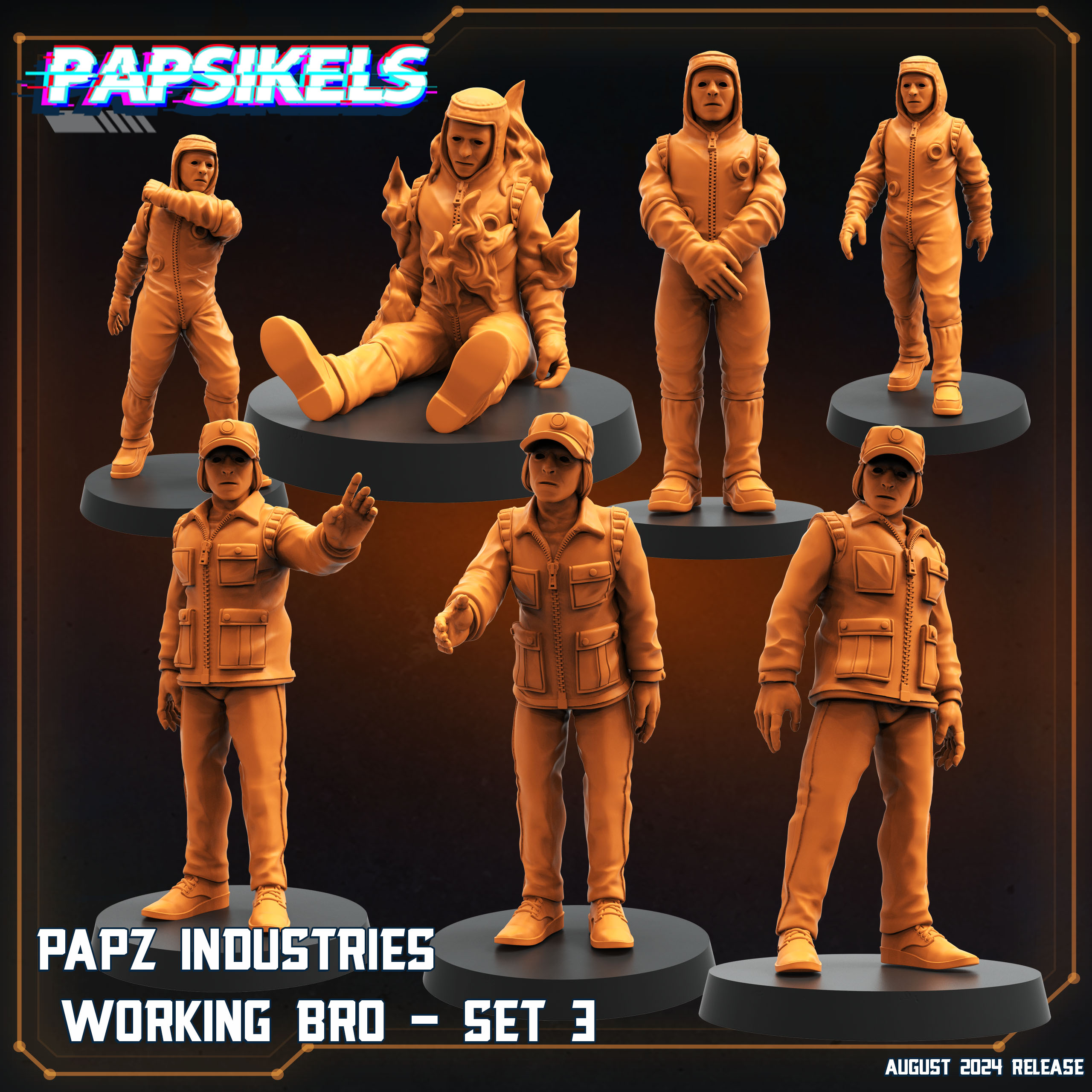 PAPZ INDUSTRIES WORKING BROS SET 3