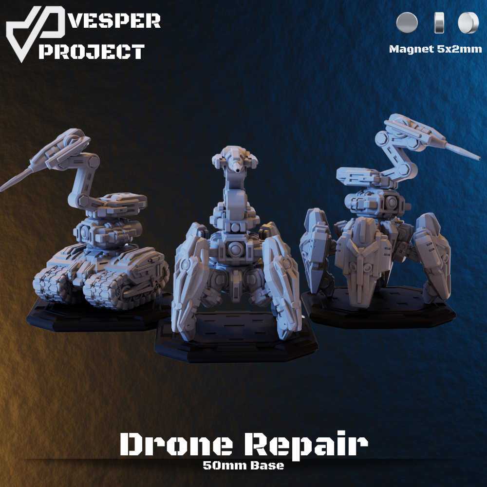 Repair / Flame Thrower / Light / Normal Drone Legs