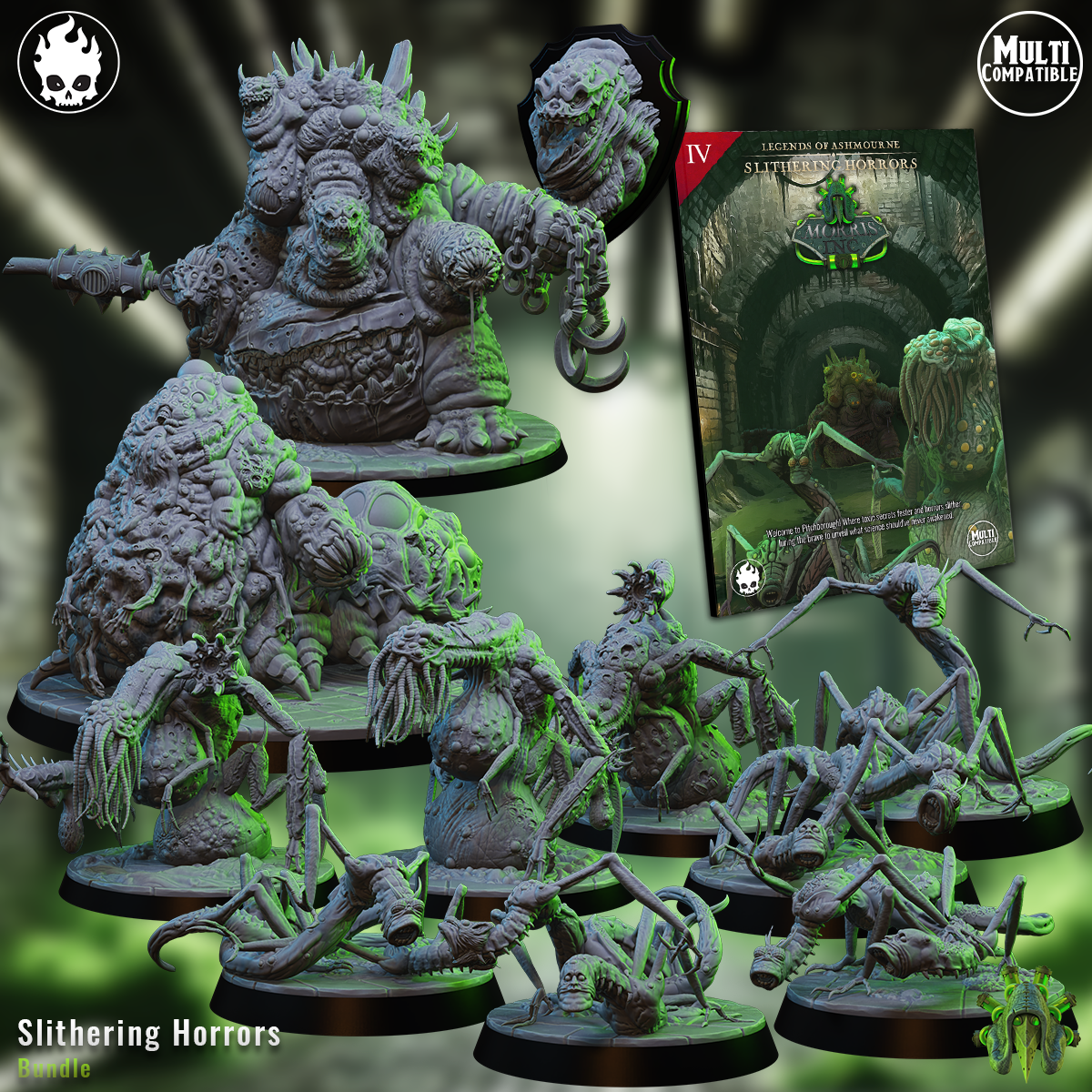 Slithering Horrors - Full Bundle - STL + PDF