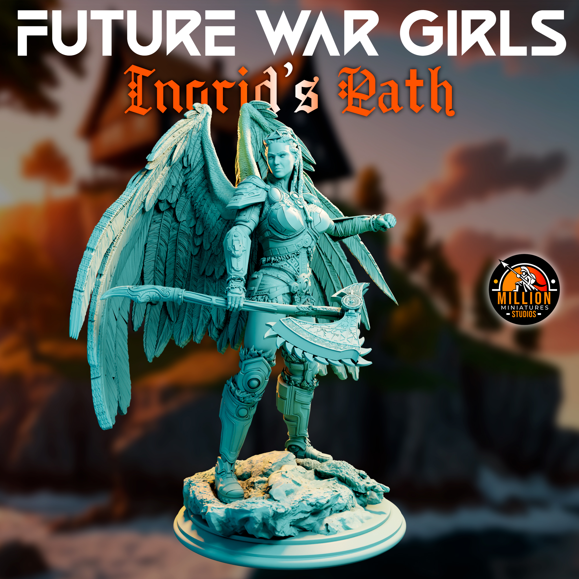 Ingrid Ravenson 32&75mm - Core Model (NSFW Versions & Diorama INCLUDED)