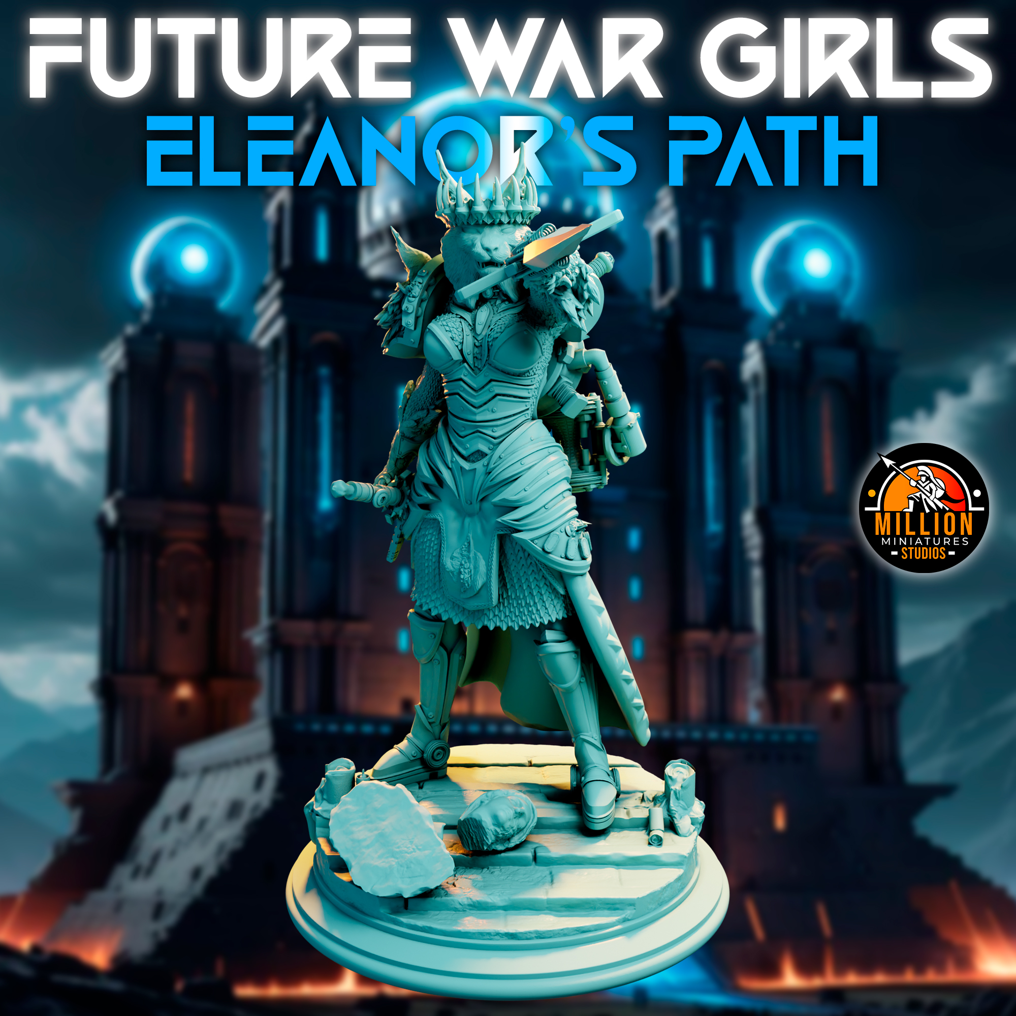 Eleanor Thunderlynx 32mm&75mm - Animal Form Core Model (Diorama INCLUDED)