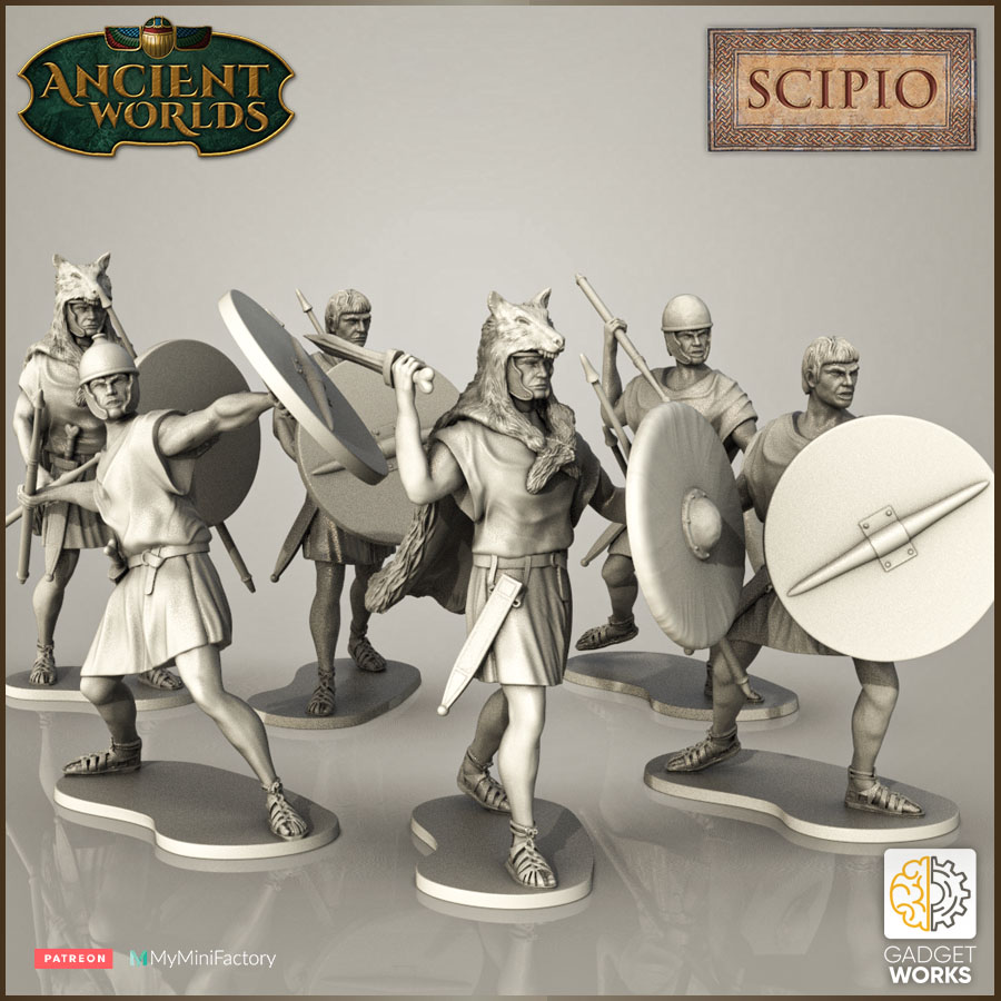 28mm Roman Republican Velites / Skirmishers