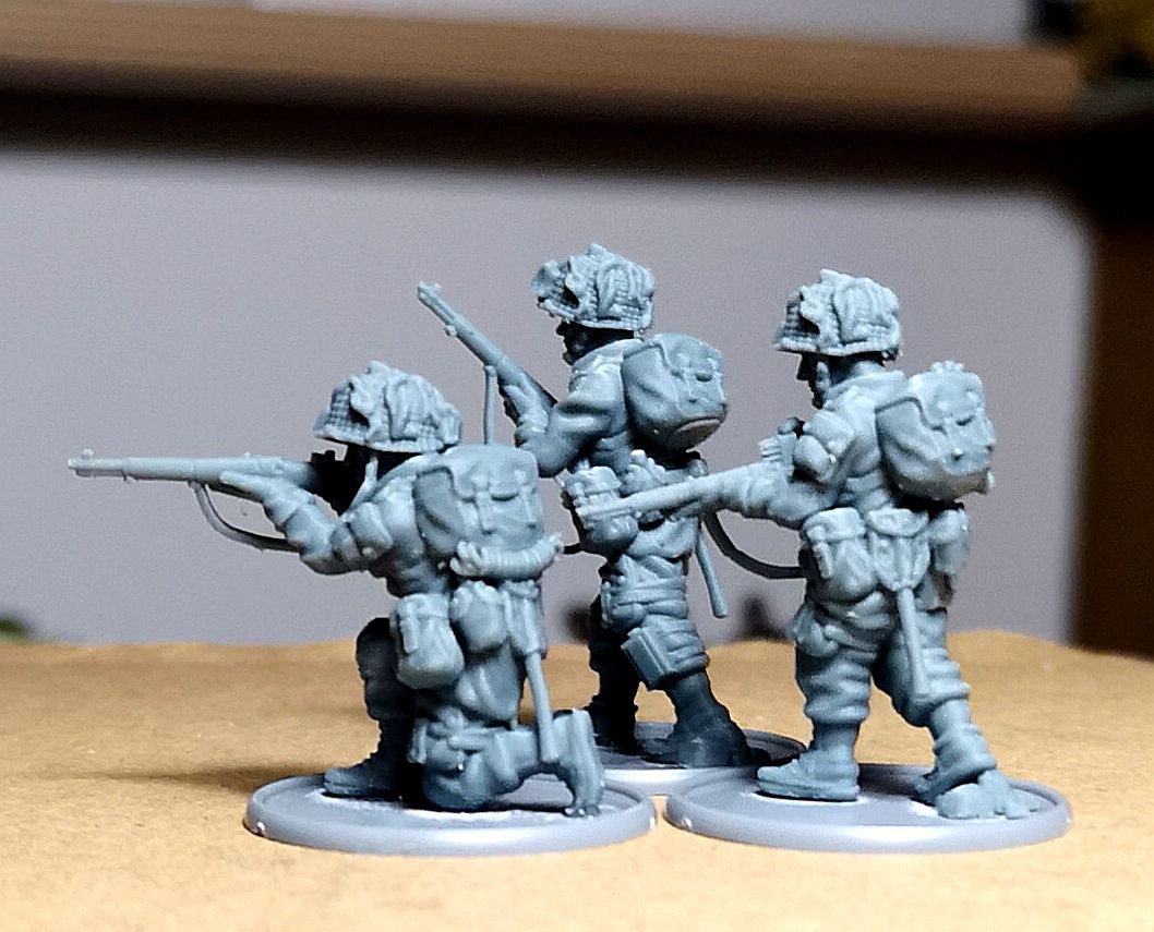 28mm US paratroopers Rifle Team 4