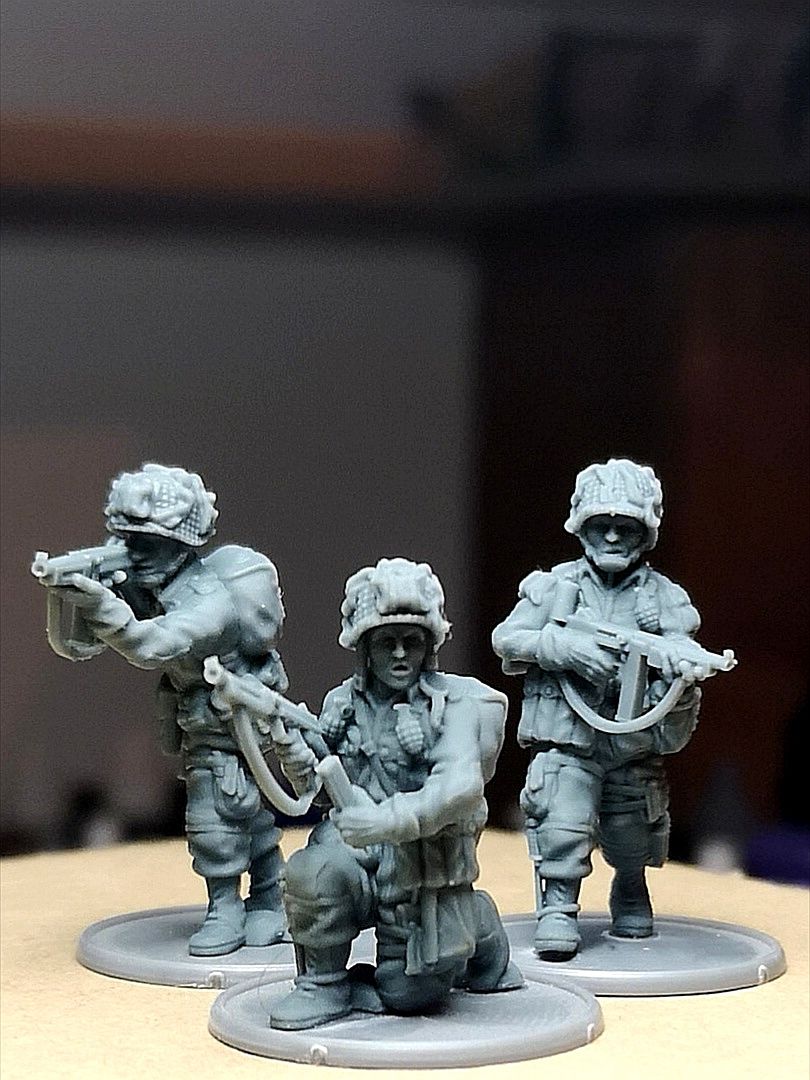 28mm US paratroopers SMG Team