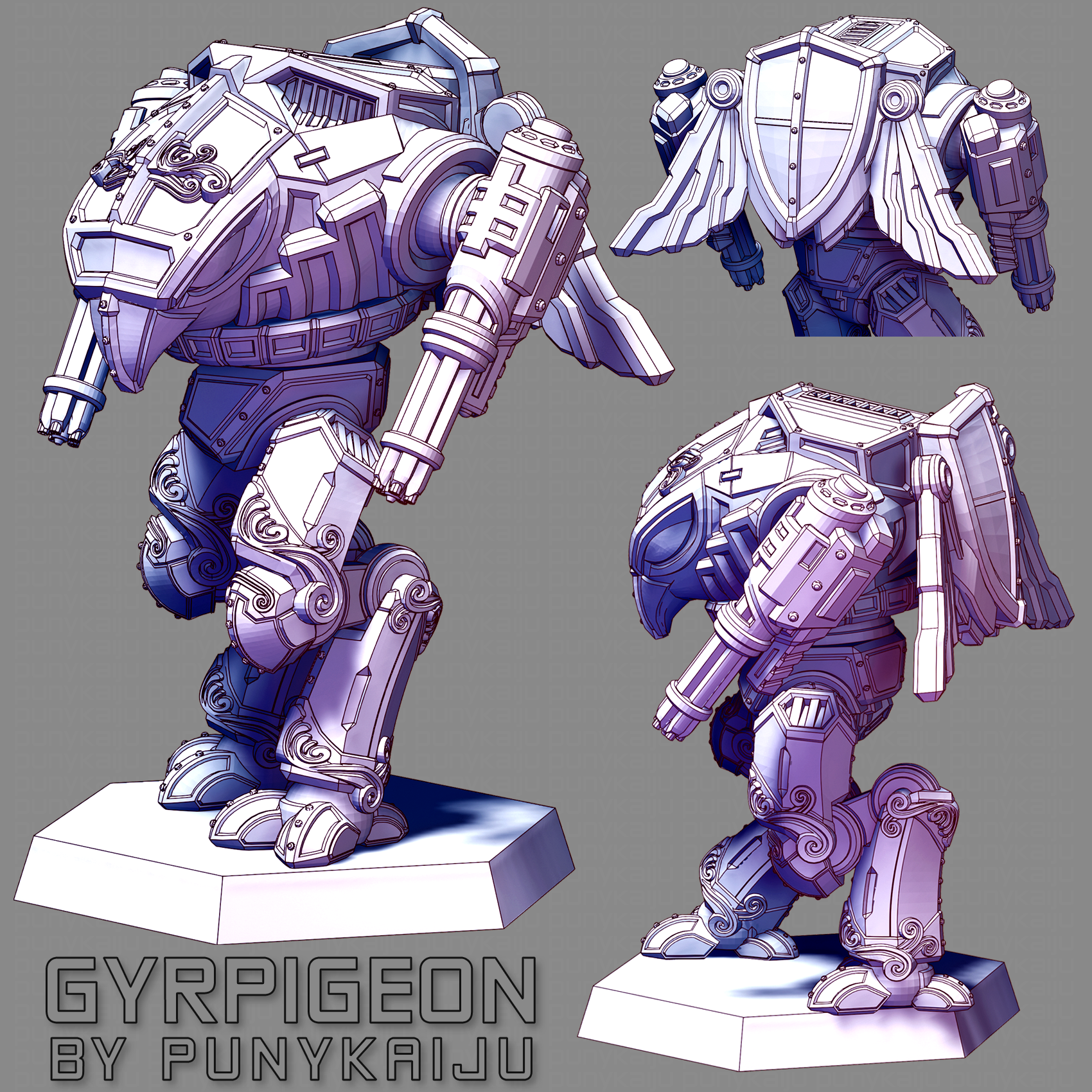 Gyrpigeon - by PunyKaiju