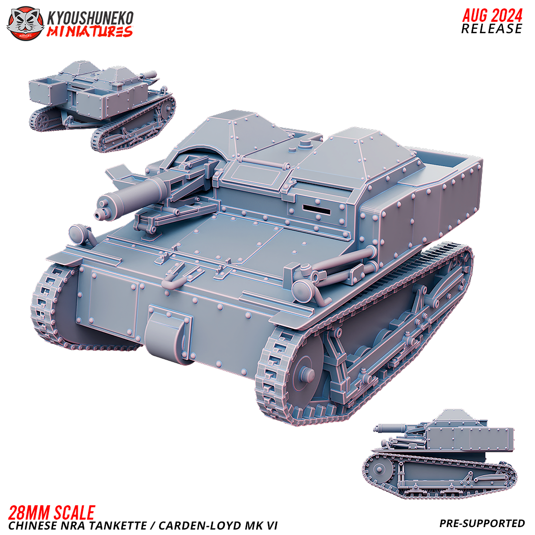 Carden-Loyd MK VI | Chinese NRA Tankette ww2