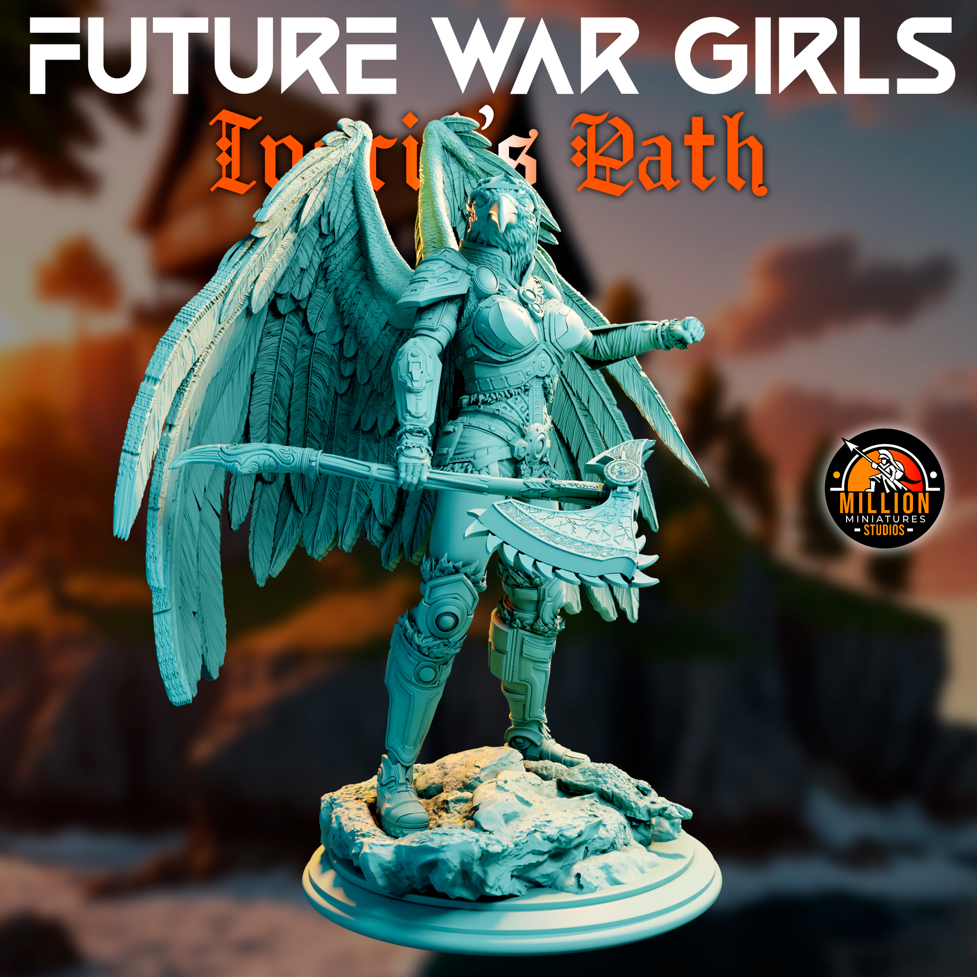 Ingrid Ravenson 32mm & 75mm - Animal Form Core Model (Diorama INCLUDED)