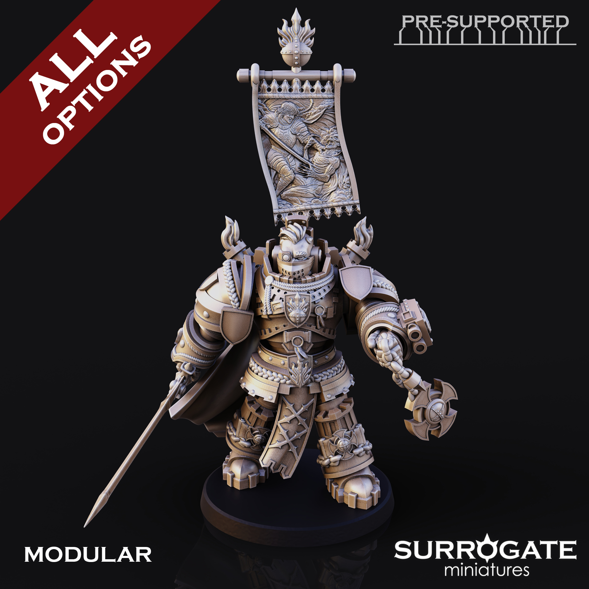 Roland the Sinless, Surrogate Miniatures July 2024 Hero Unit Release
