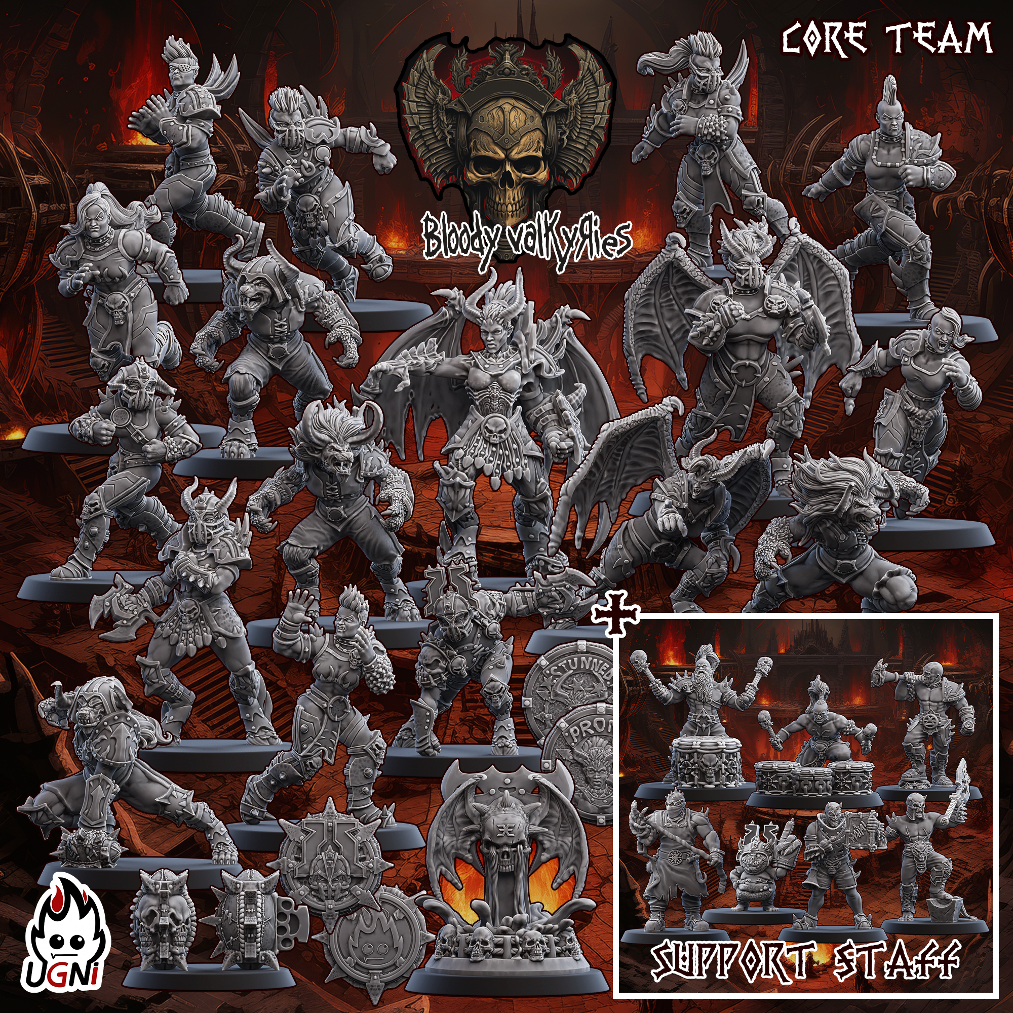 Bloody Valkyries team - Blood Chaos- Expanded- UGNI- Fantasy Football