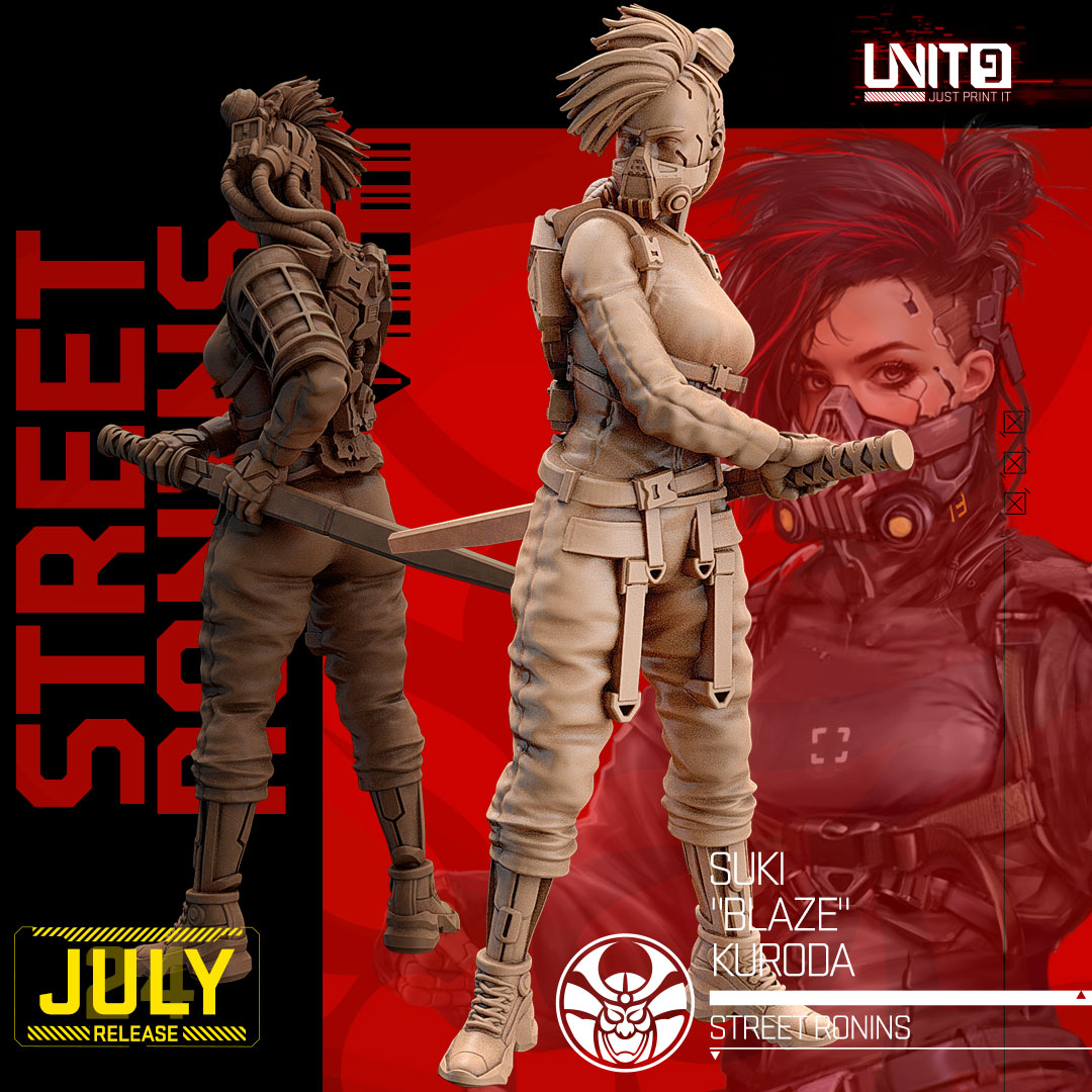 Cyberpunk - Suki "Blaze" Kuroda - Street Ronins