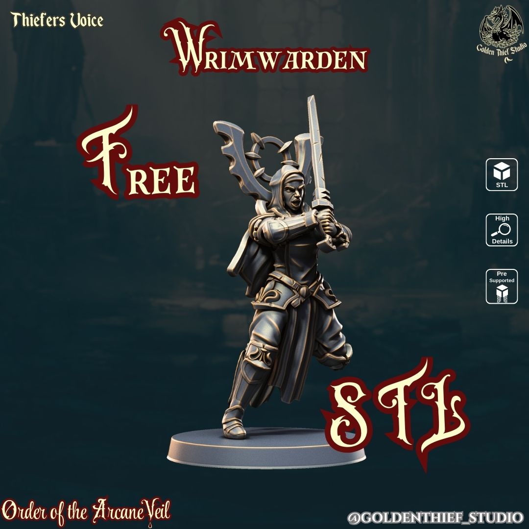 FREE STL- Nun Wrimwarden