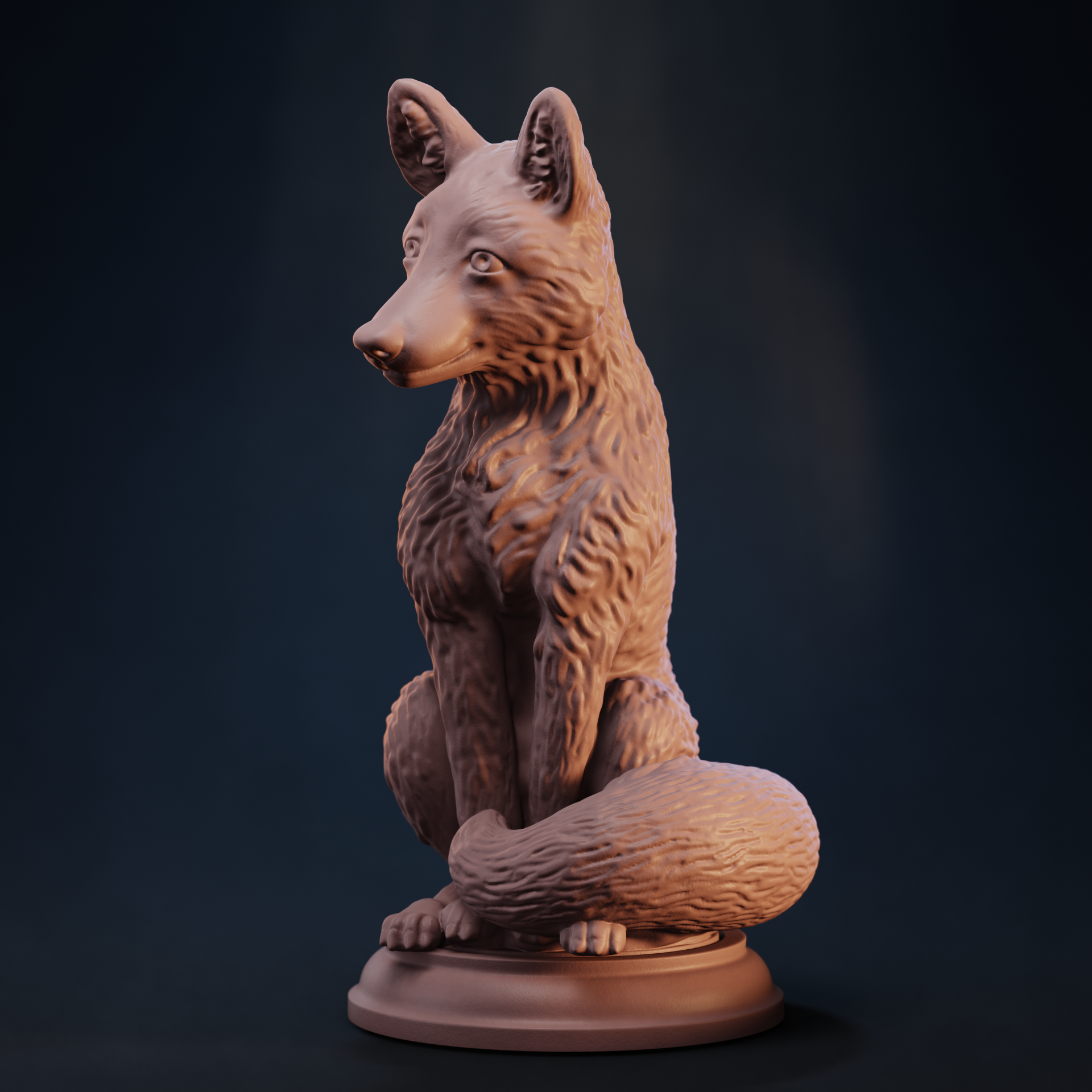 Fox sitting