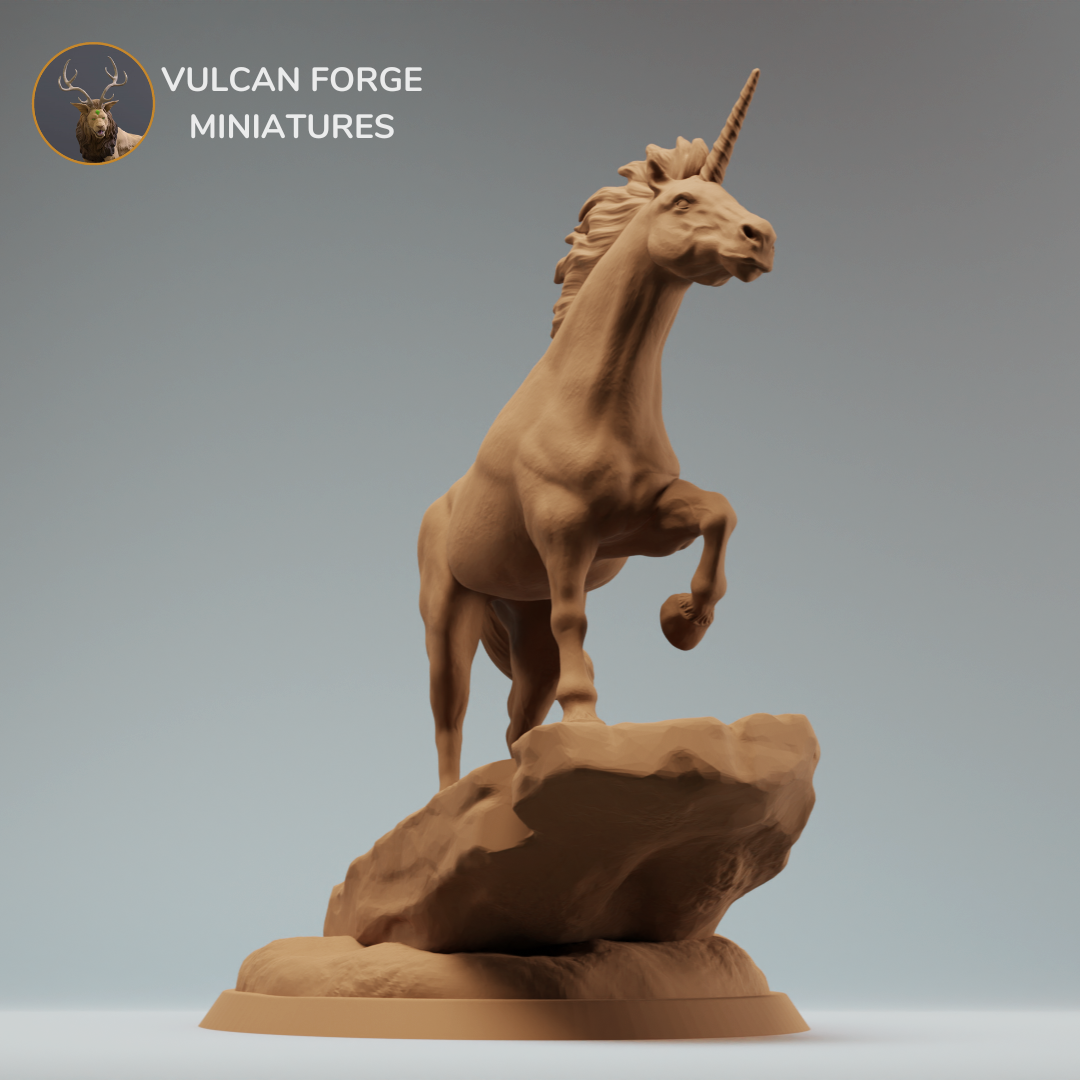 Unicorn horned horse - dnd unicorn - pre supported