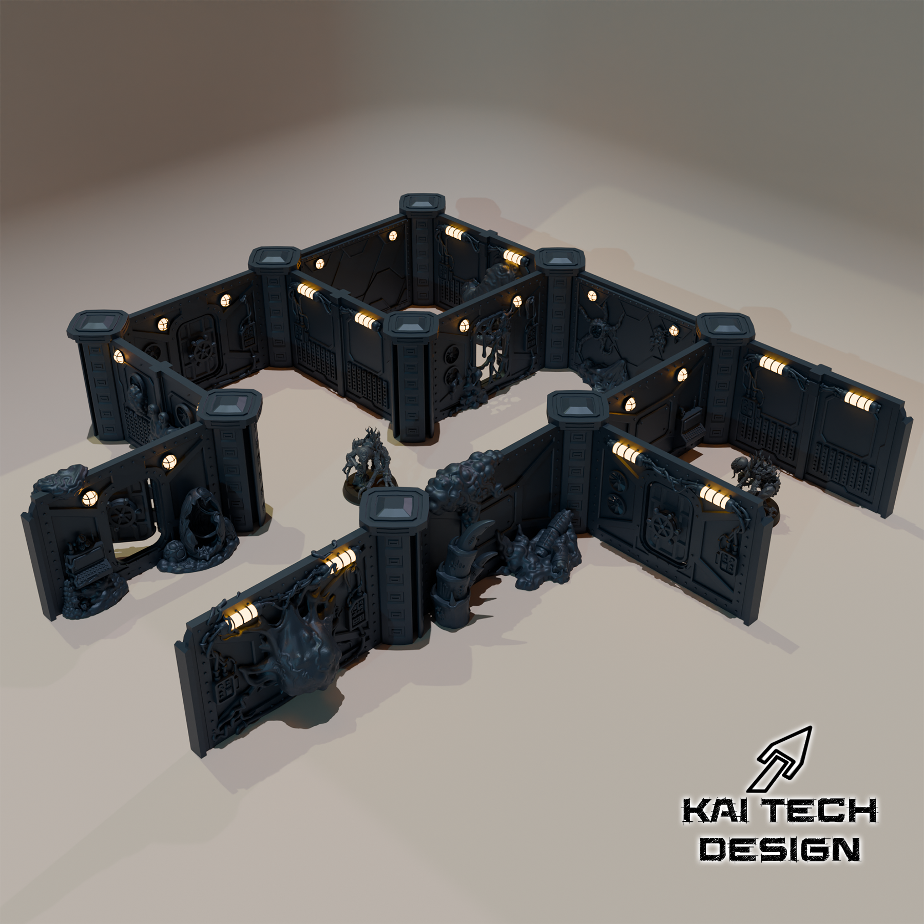 Infected spaceship terrain
