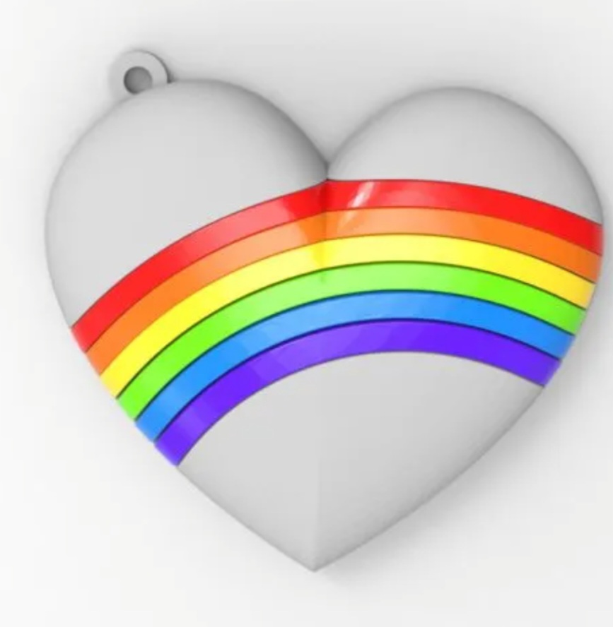 Rainbow Heart - LGBTQ Valentine