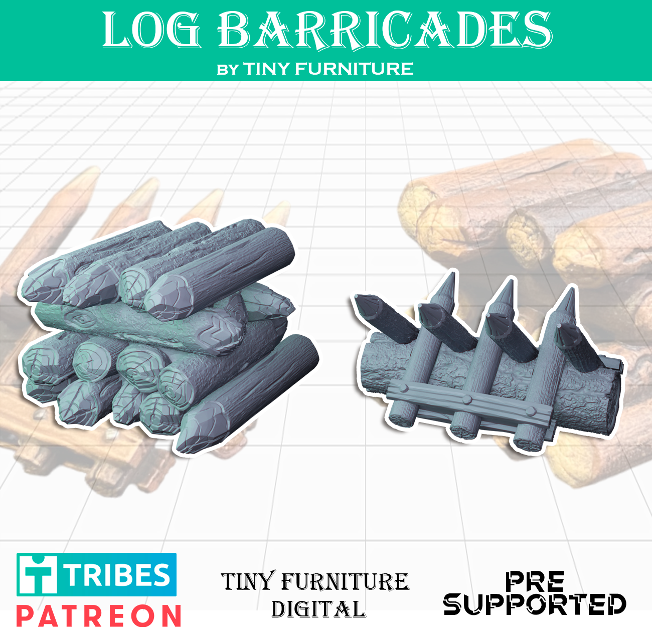 Log barricades