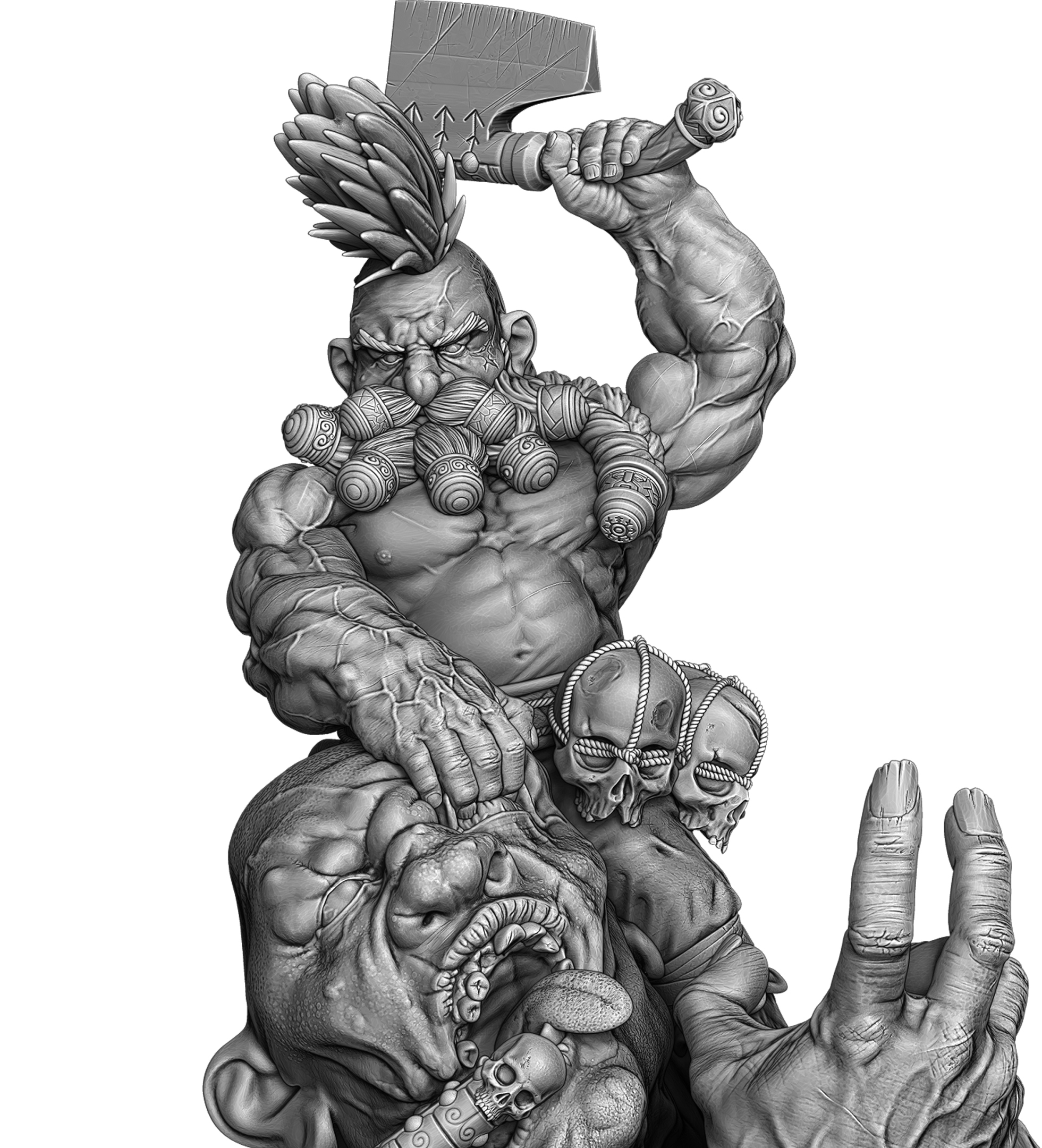 Dwarf Throdrix for STL Print