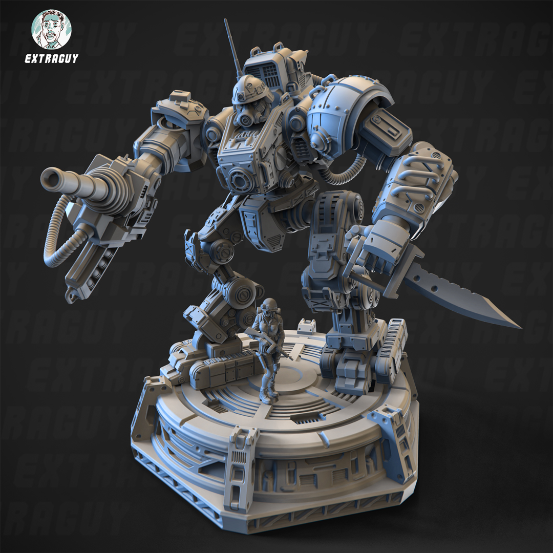 Iron Joe Fighting Mech Poseable Set 100mm