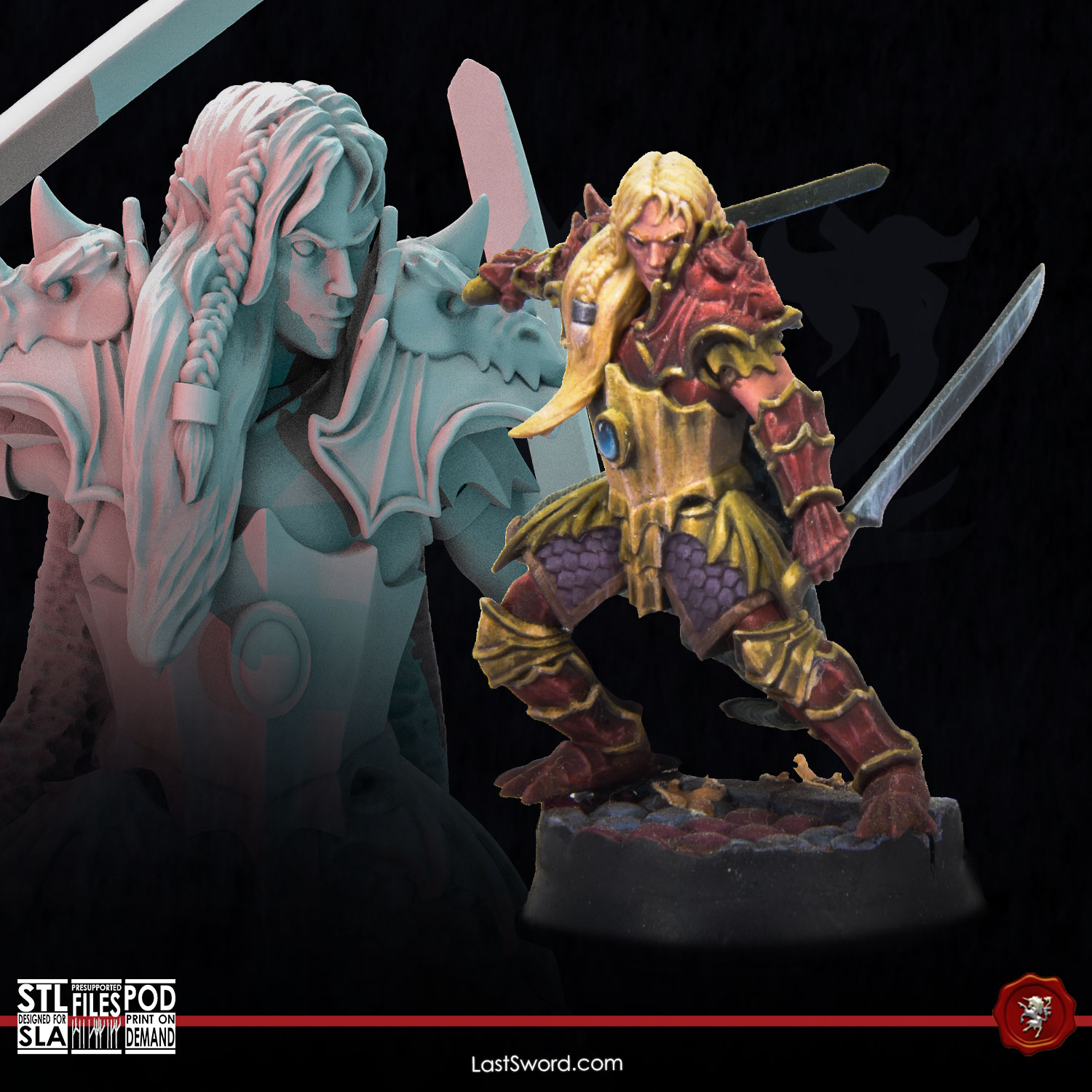 Lord Commander | Pre-Supported | 30mm High Elves