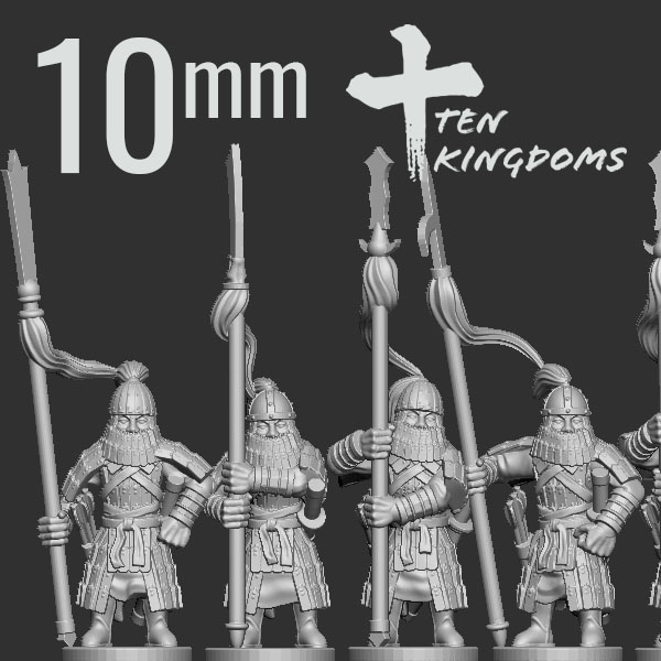 10mm Jurchen-Jin Spear Heavy Armoured Foot