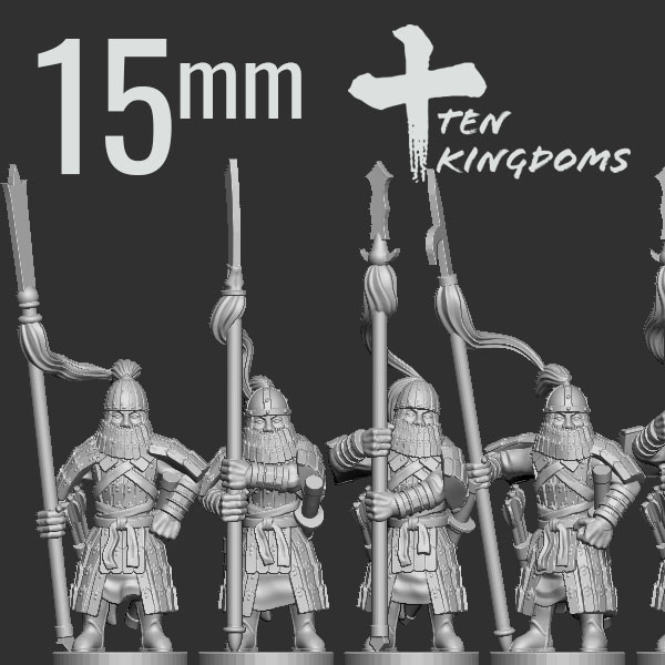 15mm Jurchen-Jin Spear Heavy Armoured Foot