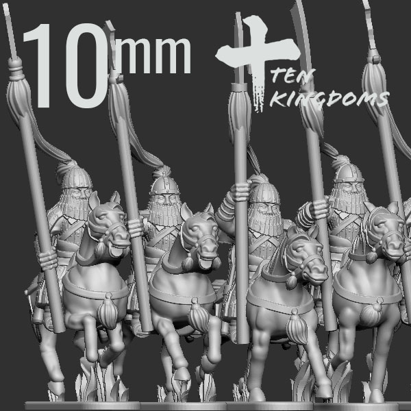 10mm Jurchen-Jin Armoured Spear Horse