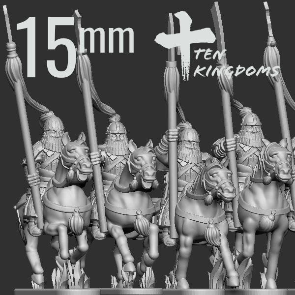 15mm Jurchen-Jin Armoured Spear Horse