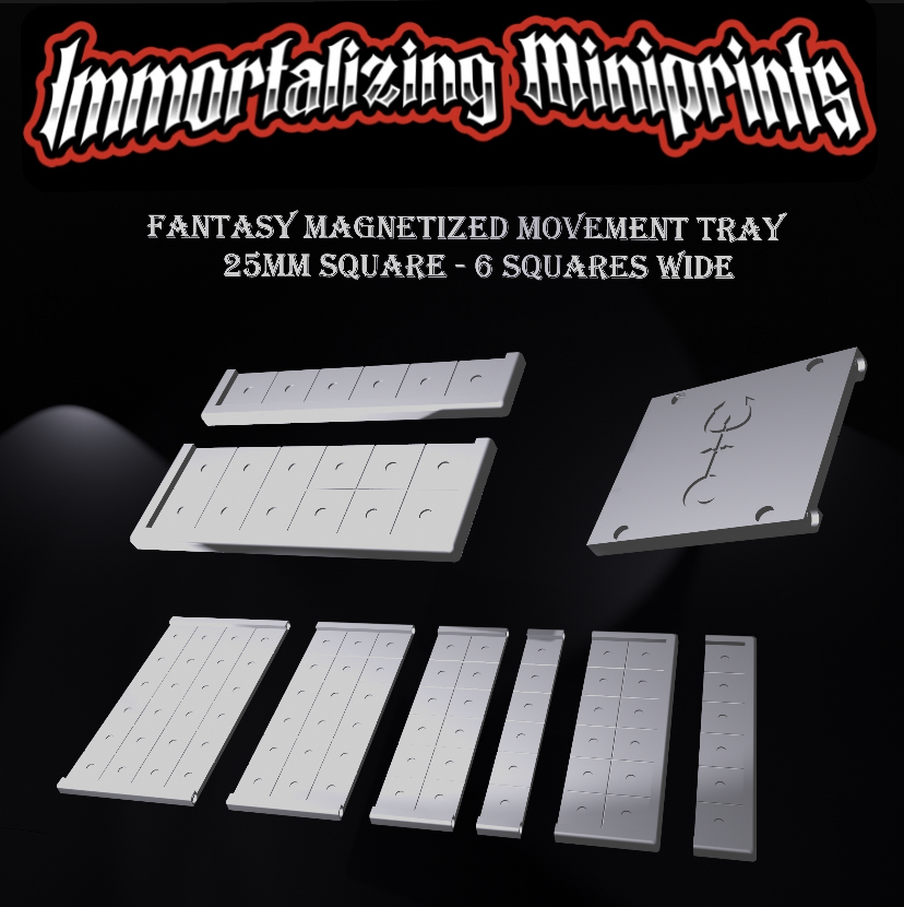 Fantasy Magnetized Modular Movement Tray 6x 25mm square
