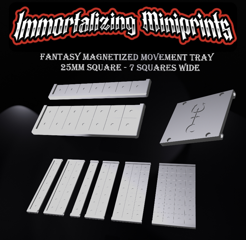 Fantasy Magnetized Modular Movement Tray 7x 25mm square