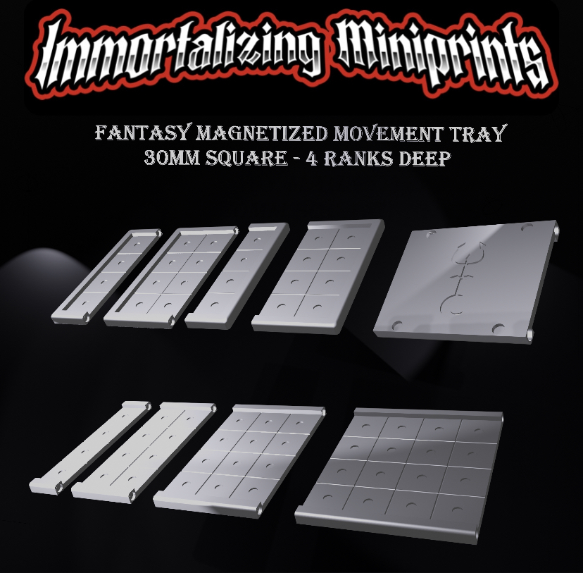 Fantasy Magnetized Modular Movement Tray 4x 30mm square