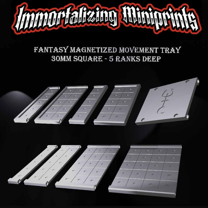 Fantasy Magnetized Modular Movement Tray 5x 30mm square