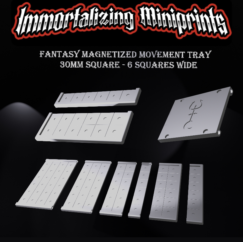 Fantasy Magnetized Modular Movement Tray 6x 30mm square