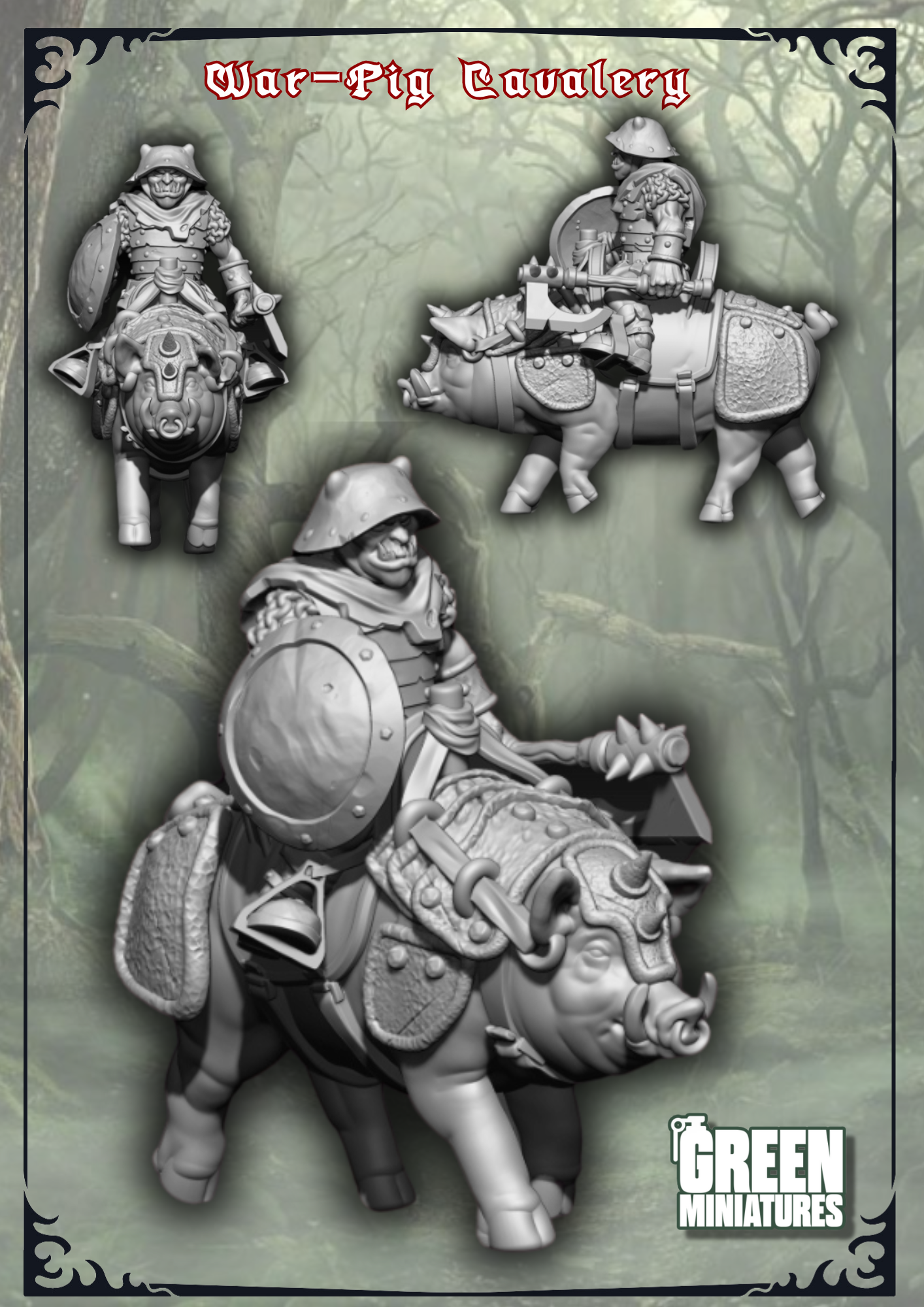 Orc Pig Rider - conversion parts - Horde Incoming
