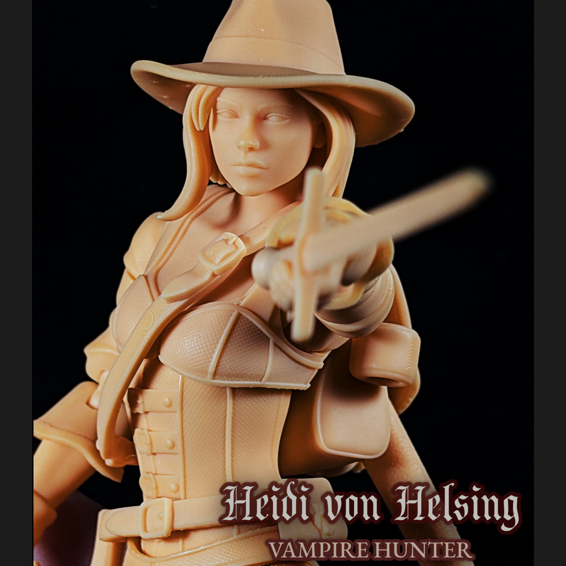 Heidi von Helsing, Vampire Hunter - A 3D Printable Action Figure