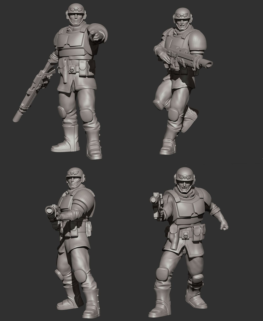 Military Grunts pre-supported
