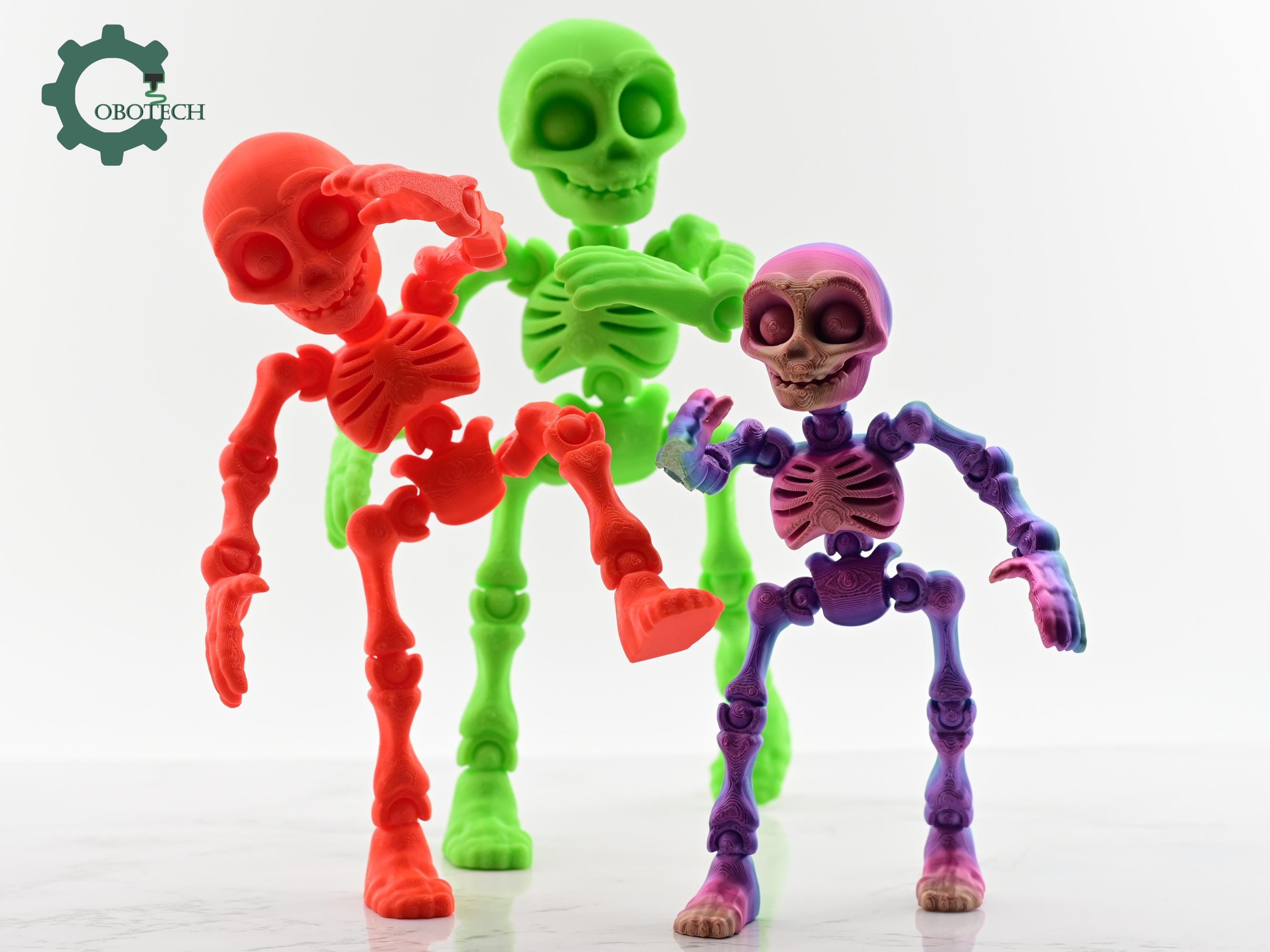 Cobotech Articulated Skeleton Dummy - Fully Poseable Skeleton - Fun Cobotech Halloween Toys - Unique Halloween Gifts - Halloween Decor