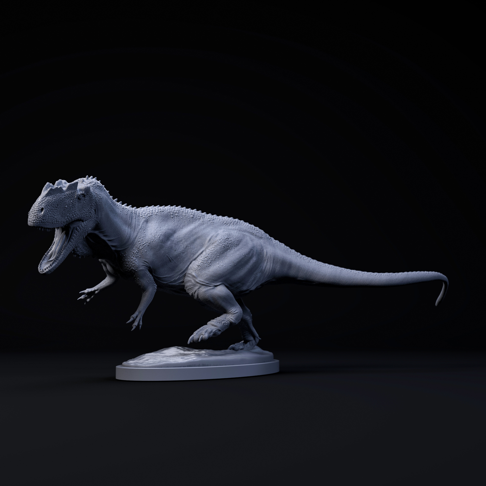 Yangchuanosaurus running 1-35 scale pre-supported dinosaur