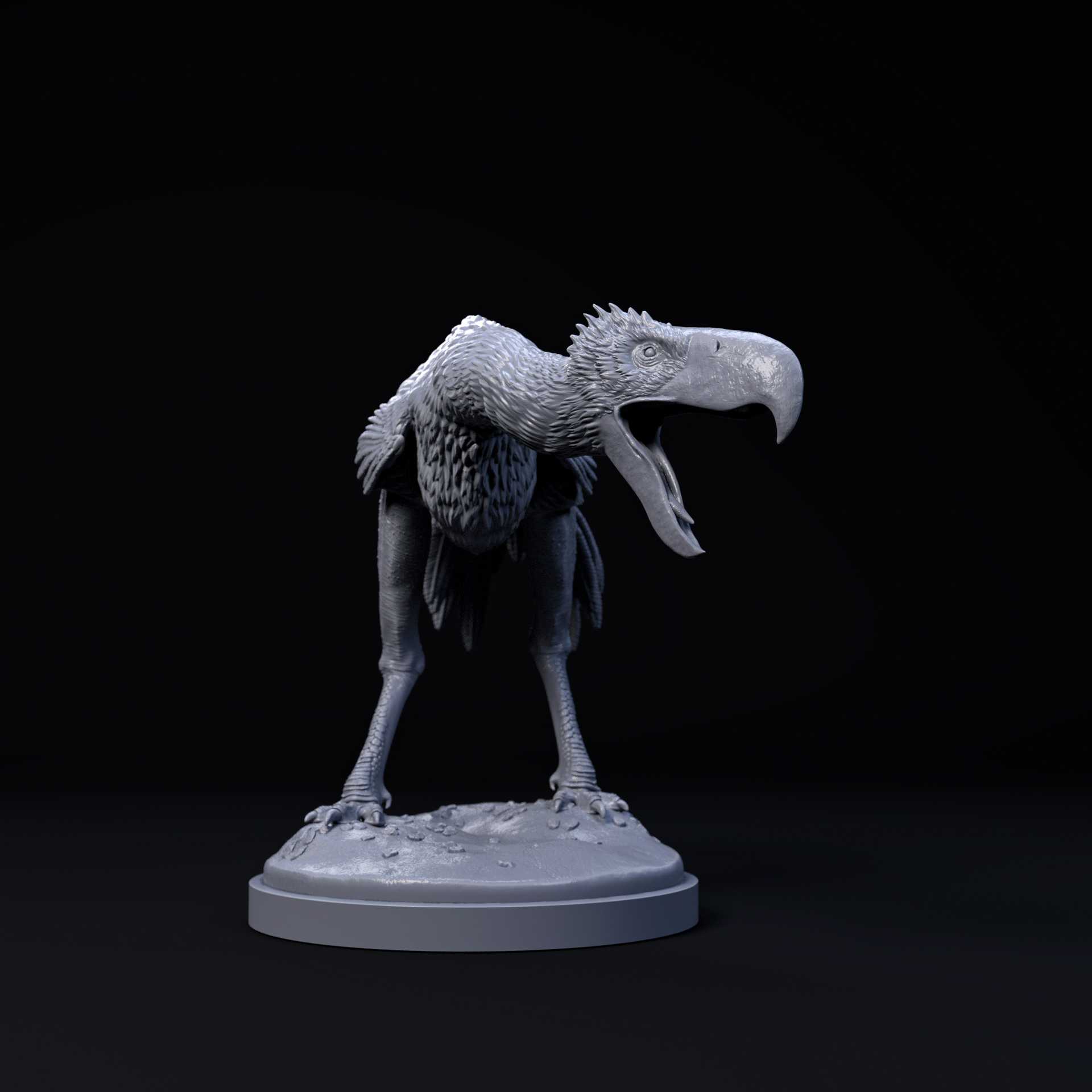 Phorusrhacos angry 1-35 scale pre-supported prehistoric bird