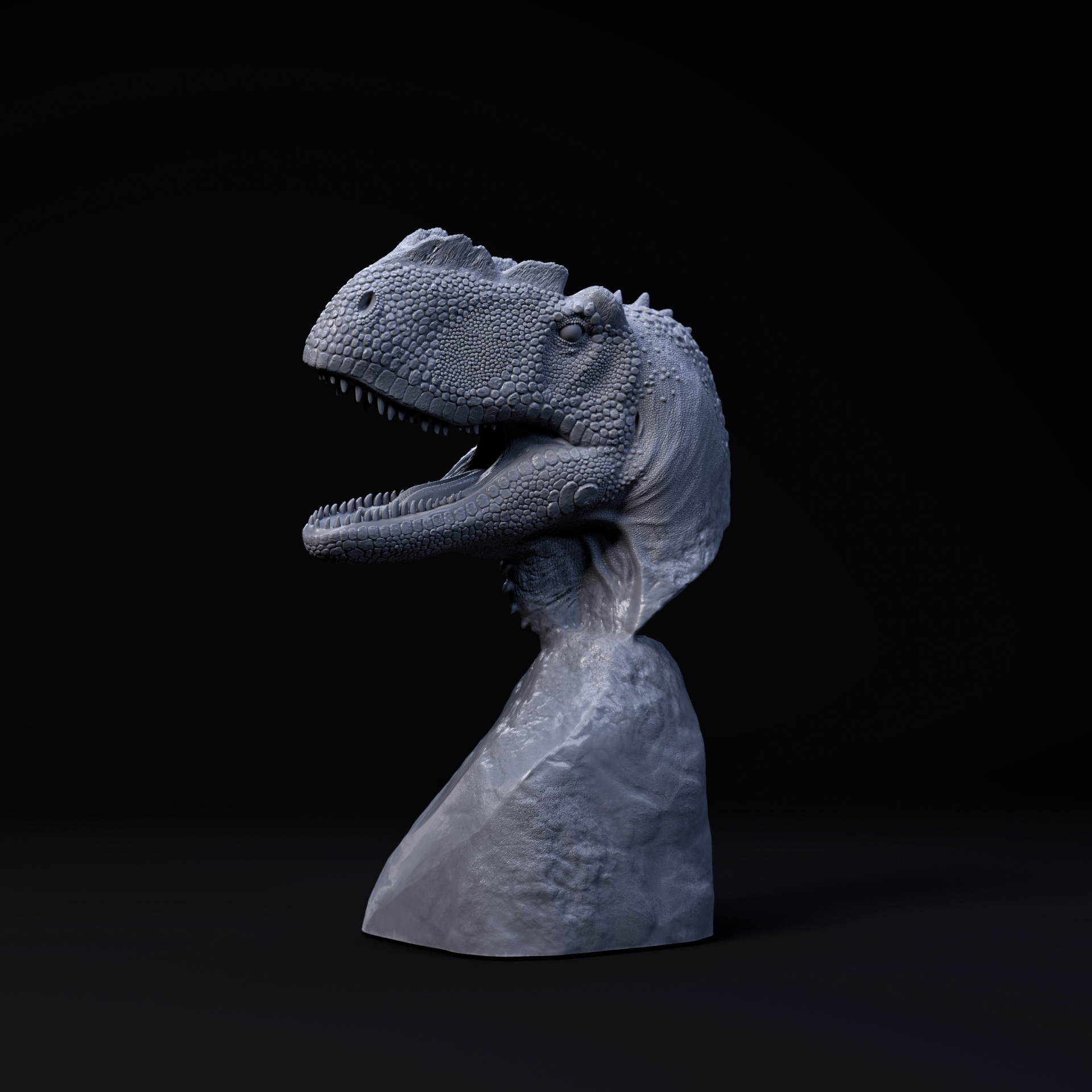 Yanghuanosaurus bust - pre-supported