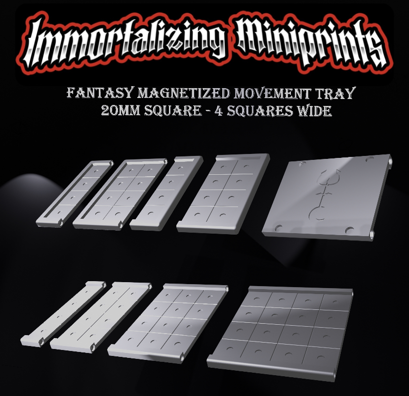 Fantasy Magnetized Modular Movement Tray 4x 20mm square