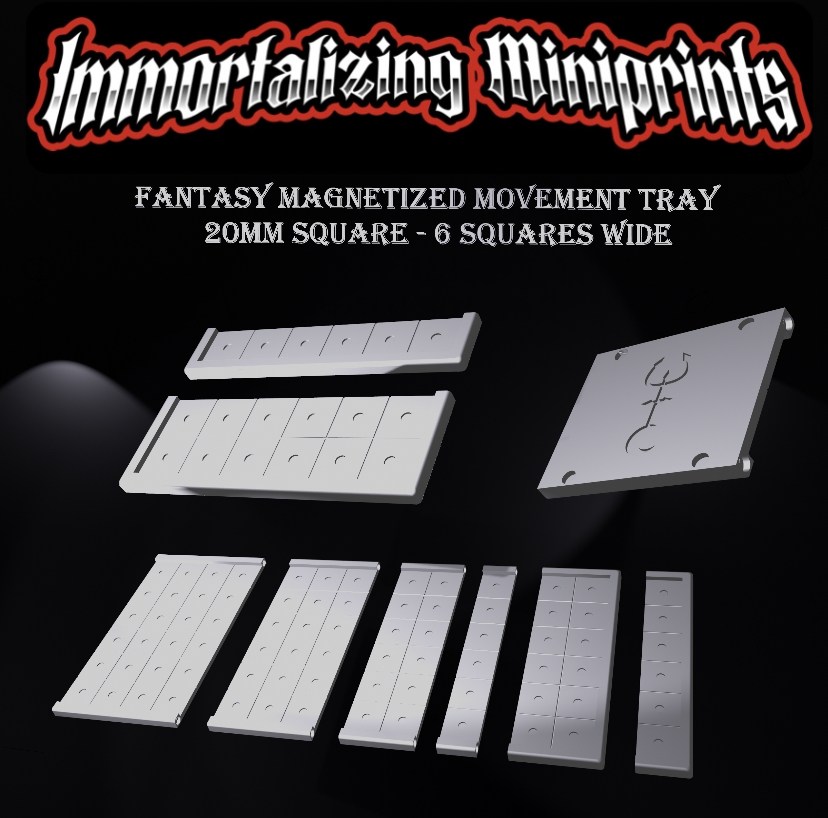 Fantasy Magnetized Modular Movement Tray 6x 20mm square
