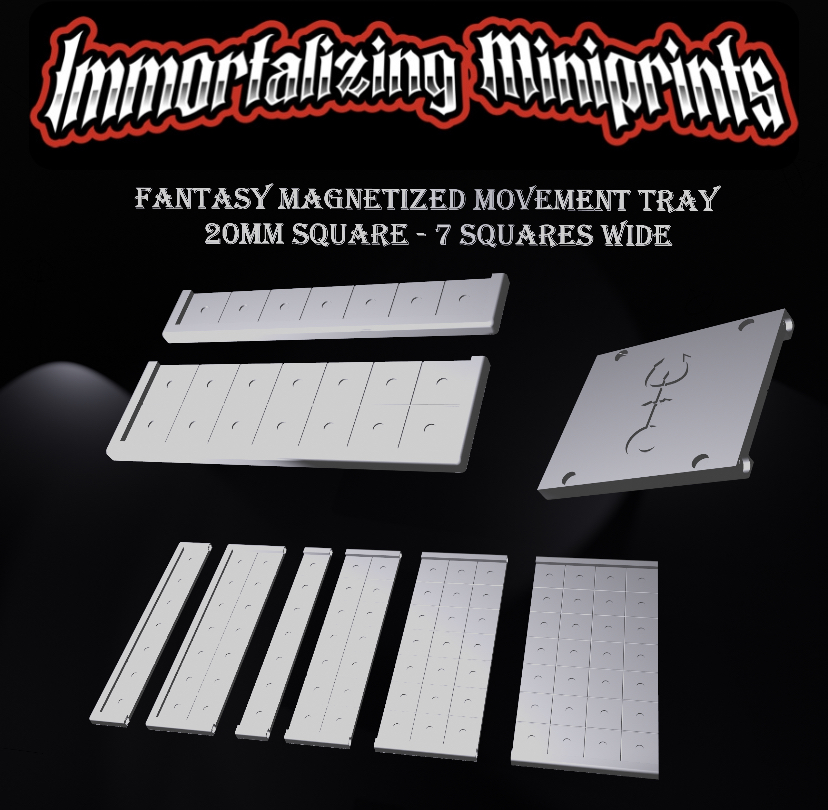 Fantasy Magnetized Modular Movement Tray 7x 20mm square